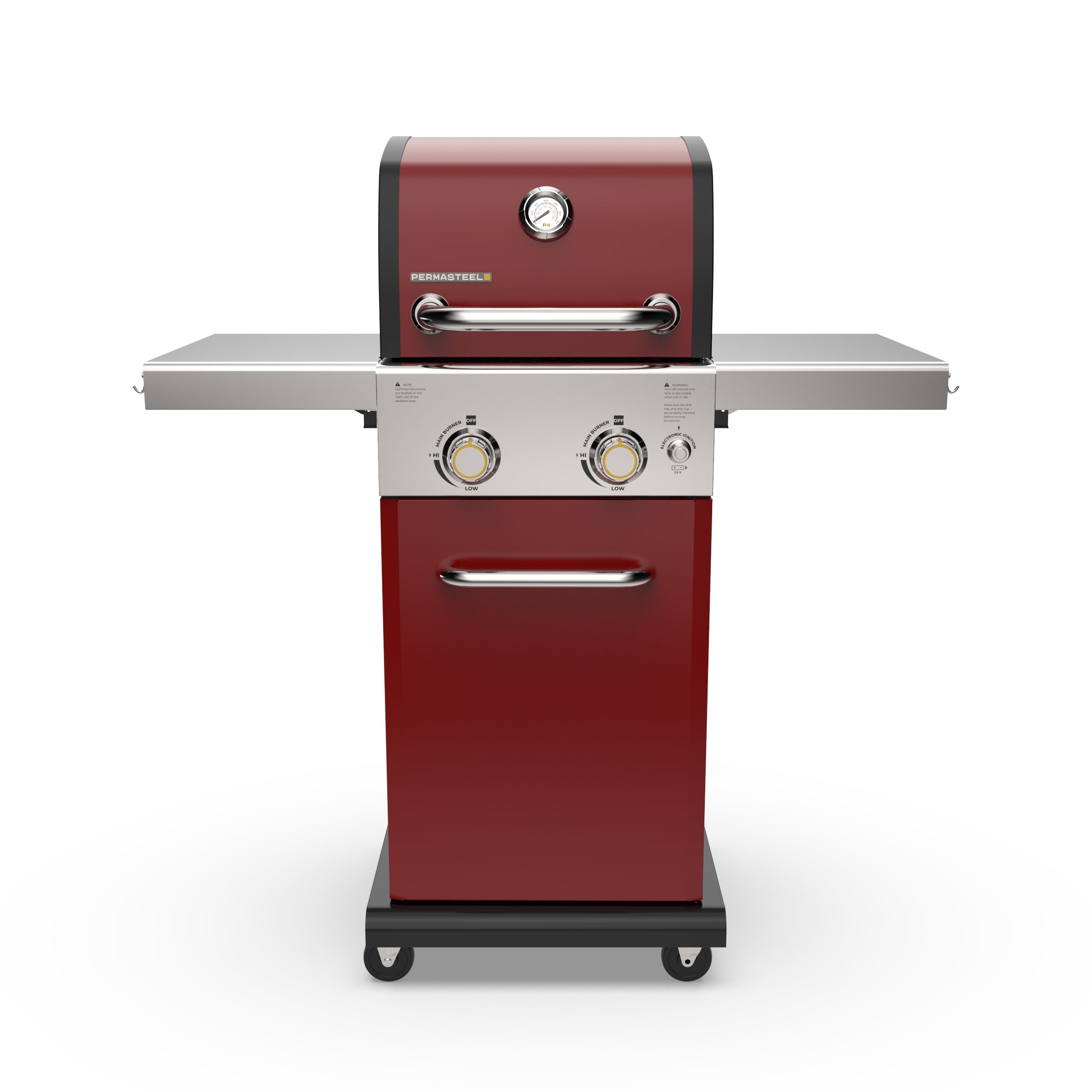 Permasteel Red 2-Burner Liquid Propane Gas Grill PG-40201-RD Sansujyuku sansujyuku.com