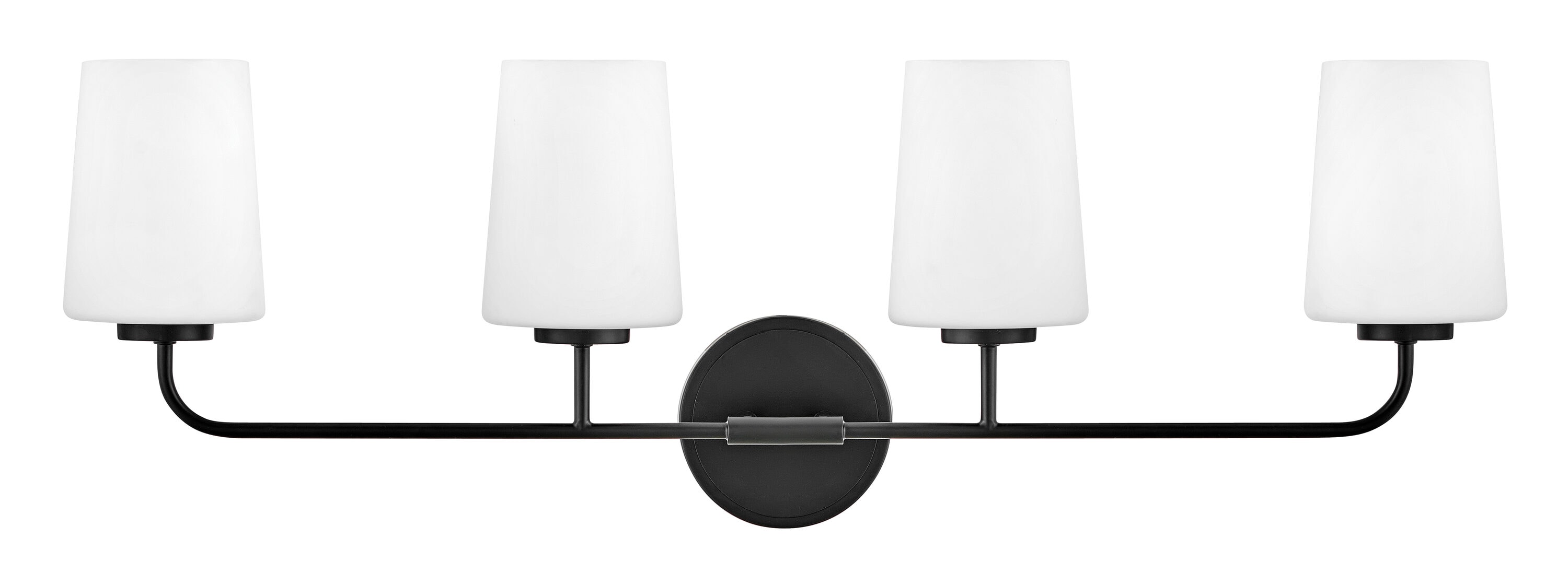 Lark 853454BK Kline 33-in 4 -Light Matte Black Transitional Vanity light