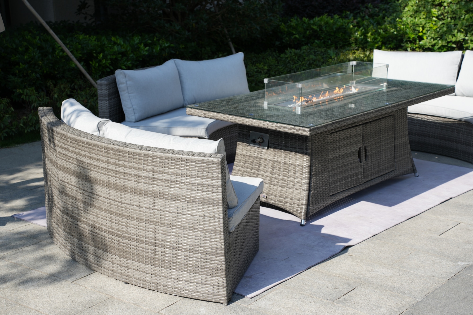 Direct Wicker DWG-1205B1106R-GR Patio-Conversation-Sets - View #4