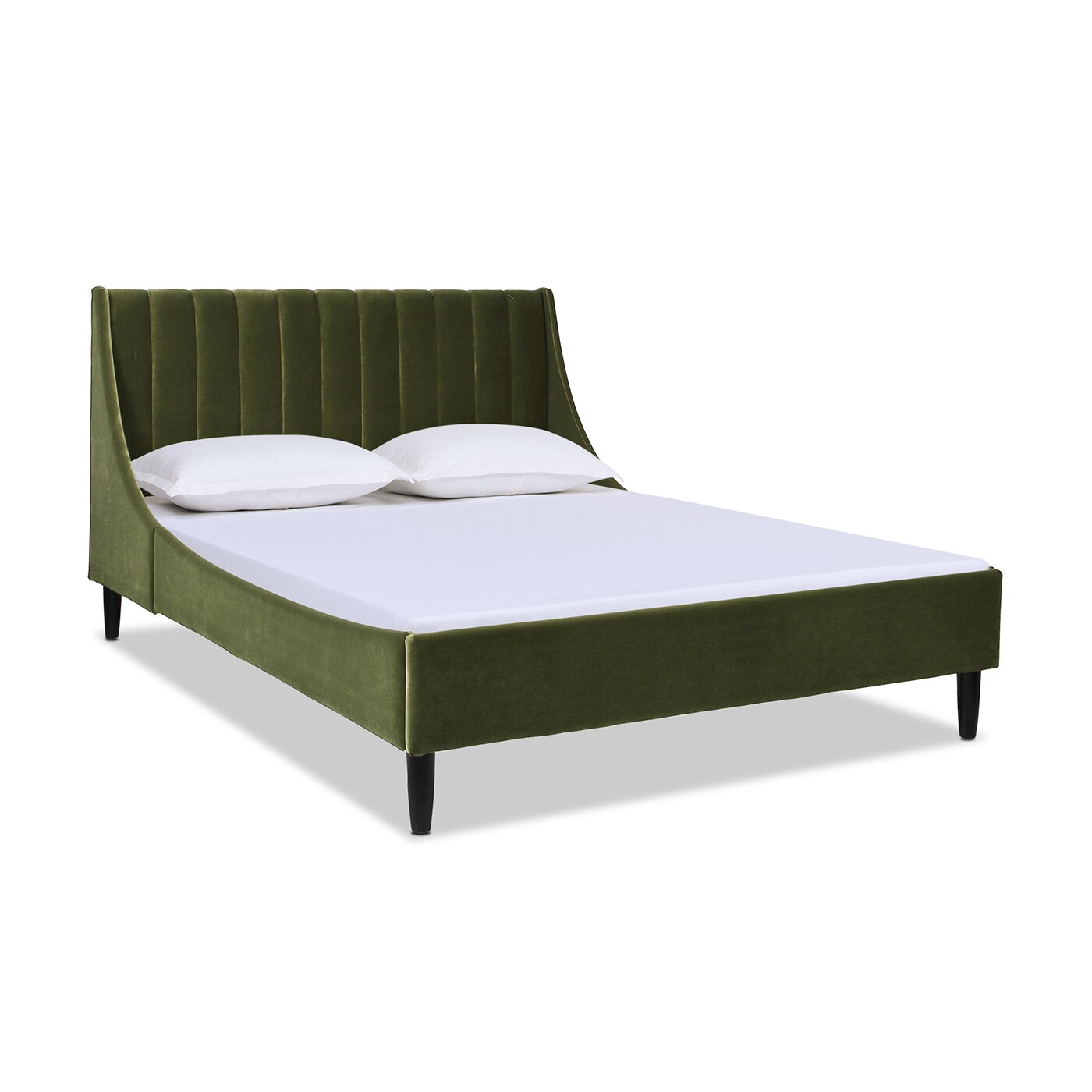 Jennifer Taylor Home Aspen Olive Green Performance Velvet Queen 