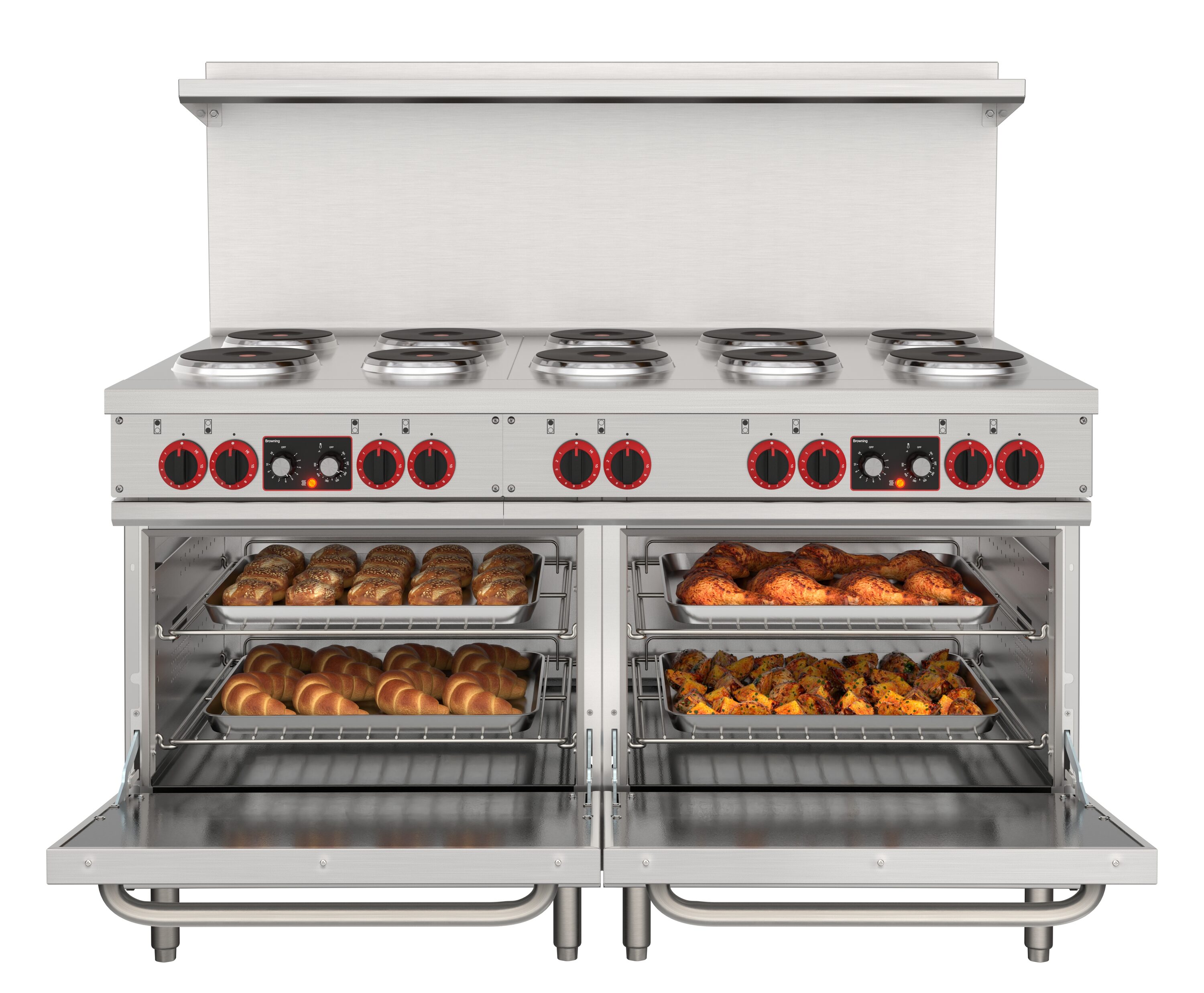 KoolMore LOW-KM-CR60-E Double-Oven-Elec-Ranges - View #4