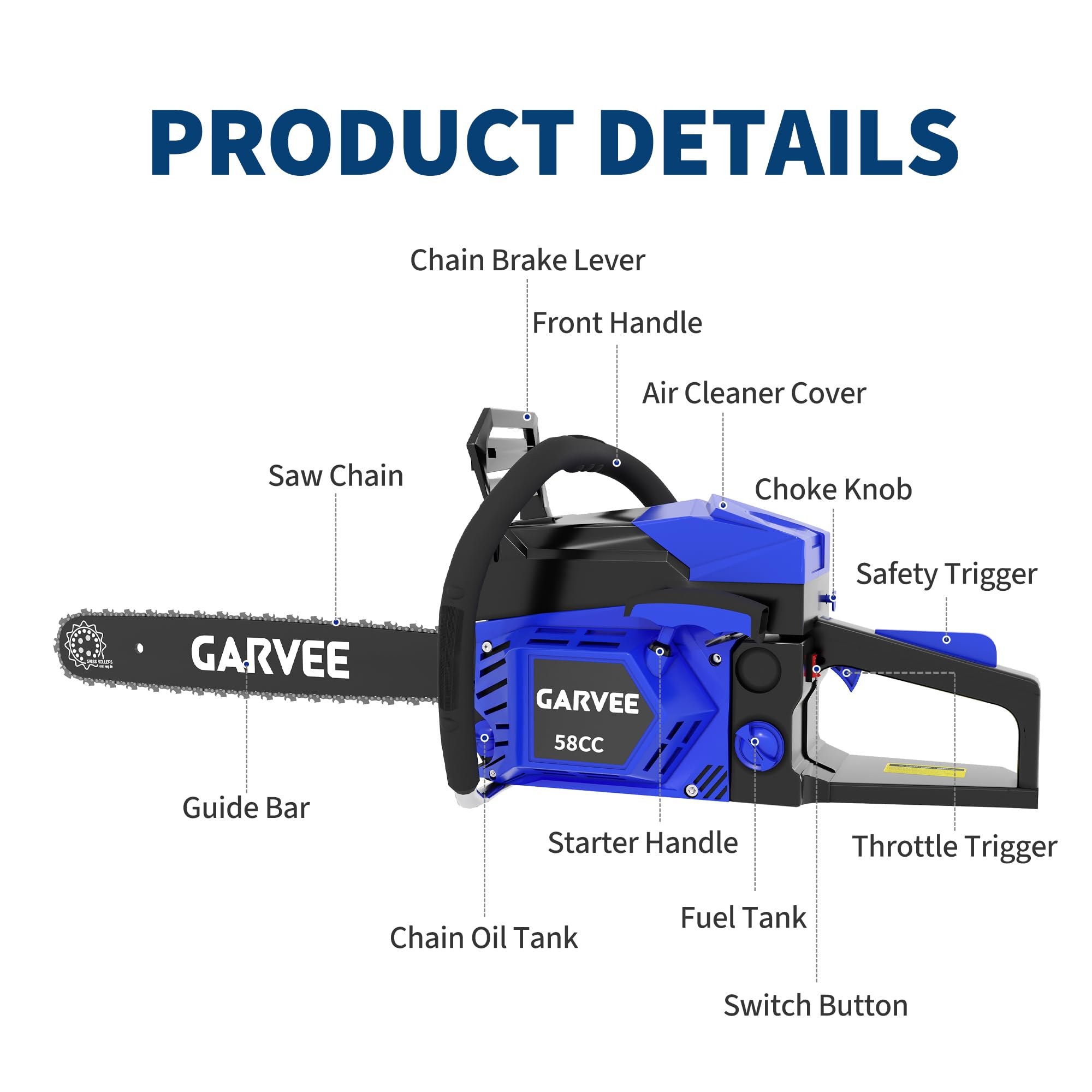 CazToi LYUPHO-15BRX5AE Cordless-Chainsaw - View #2
