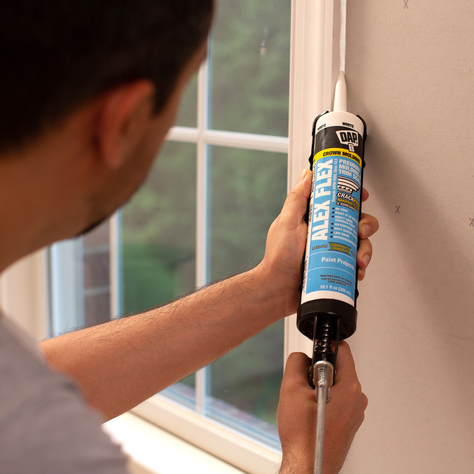 DAP Alex Flex 10.1 oz White Premium Molding & Trim Sealant