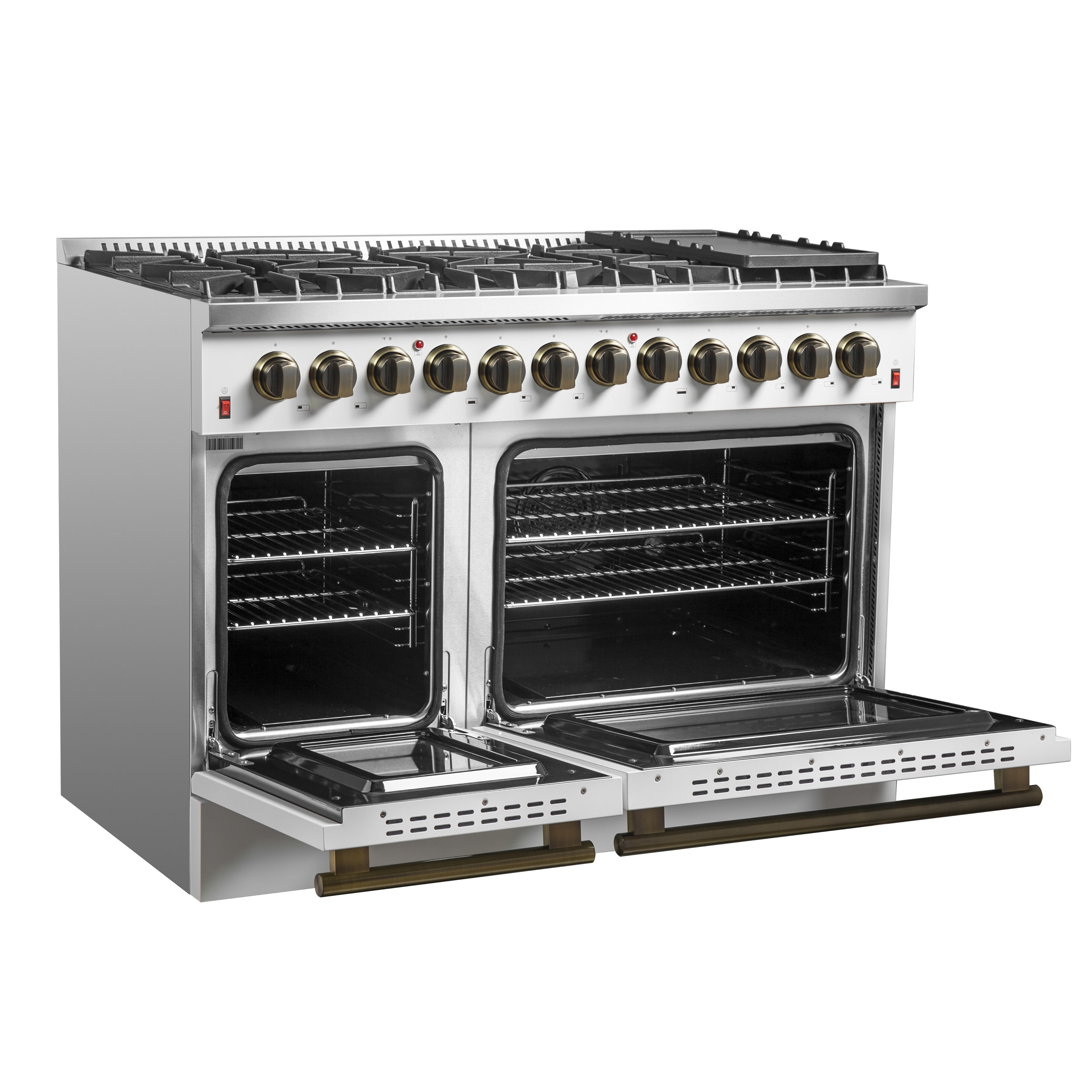 FORNO FFSGS6156-48WHT Double-Dual-Fuel-Ranges - View #6