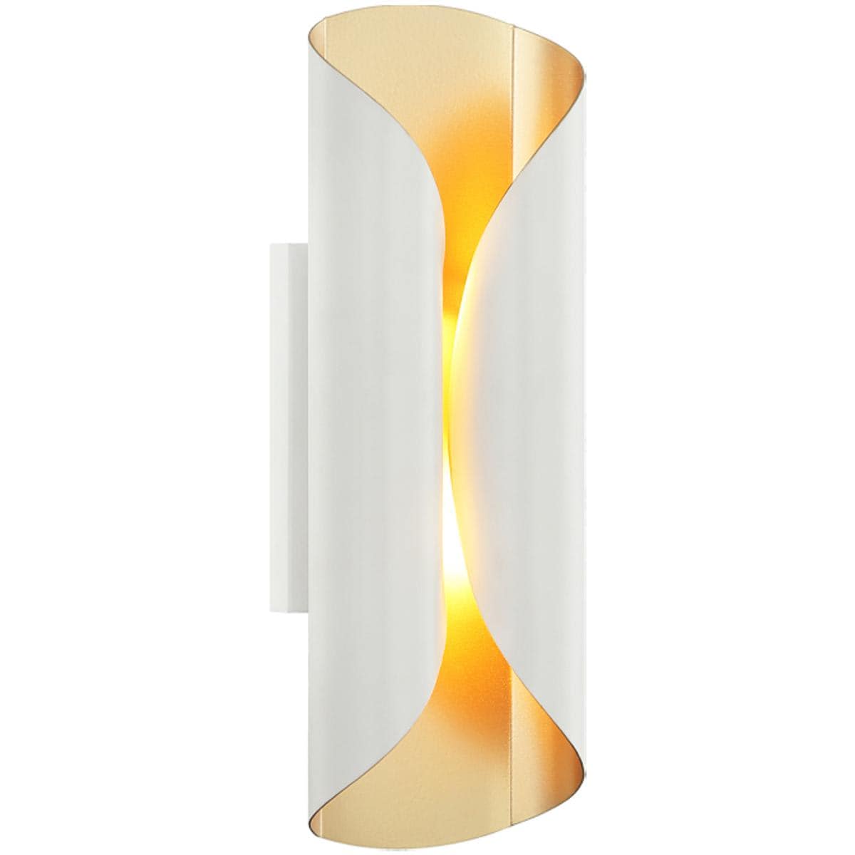 Matteo 2451163 Lighting S01612WH Ripcurl Wall Sconce Wall Light in White