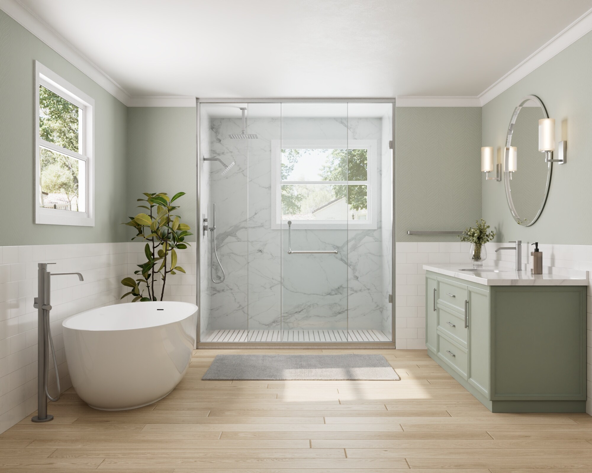 GRANDJOY SGF10GJ-66-BL12 Showerhead-Bar-Panels - View #3