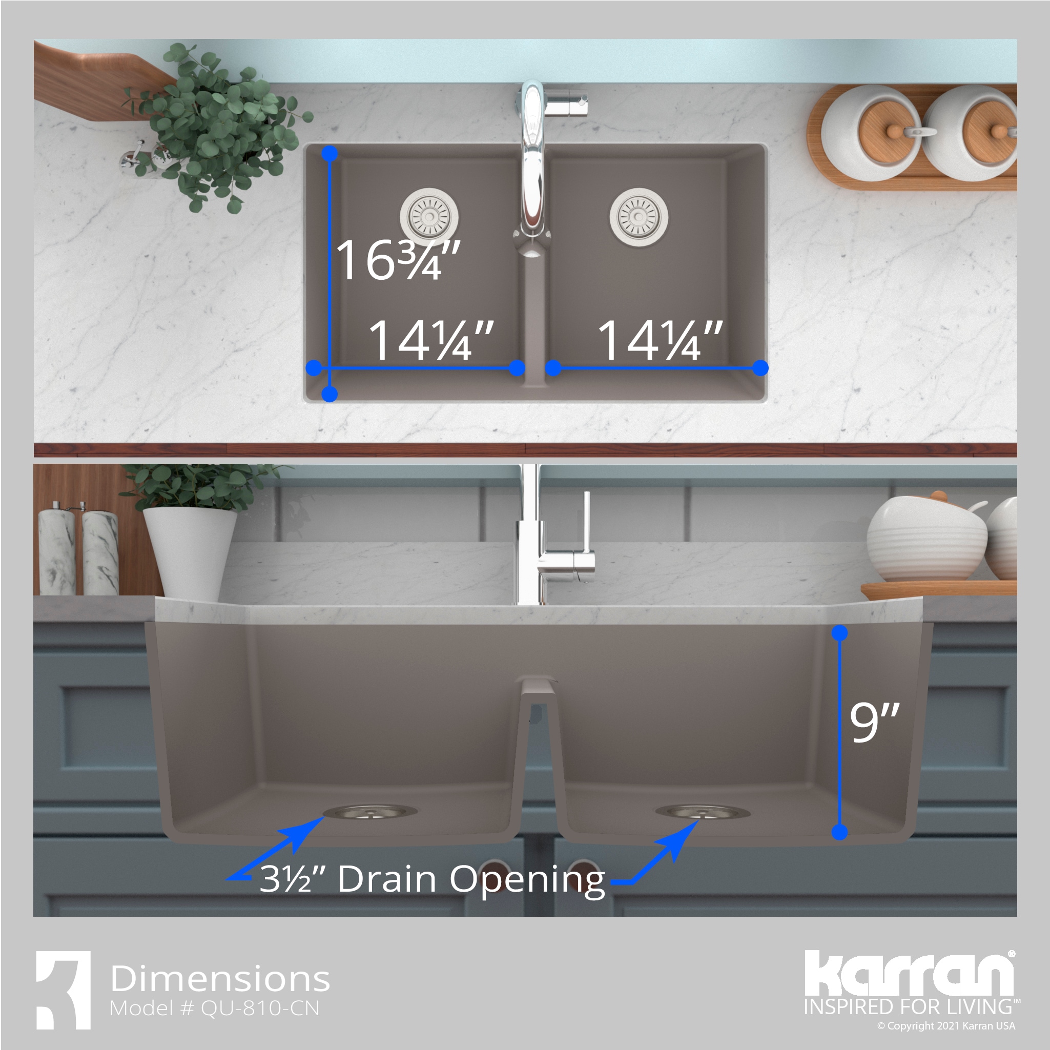 Karran QU-810-CN-PK1 Kitchen-Sinks - View #9
