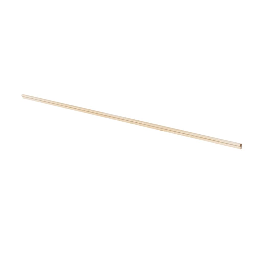 Stairtek CVHI754800050 3/4-in x 4-ft Whitewood Finished Wood Square Moulding