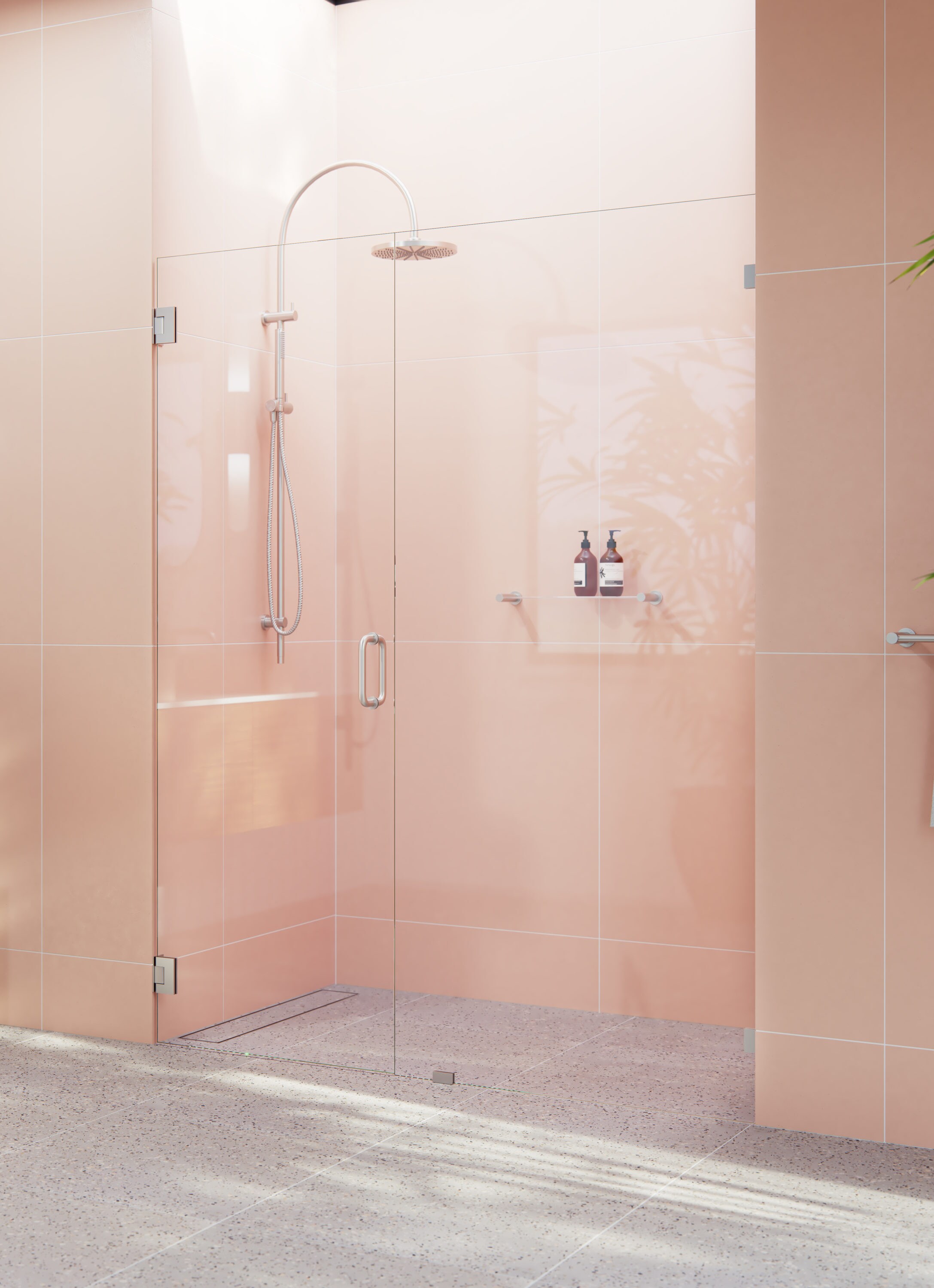 Glass Warehouse GW-WH-55-25-BN Shower-Doors - View #2