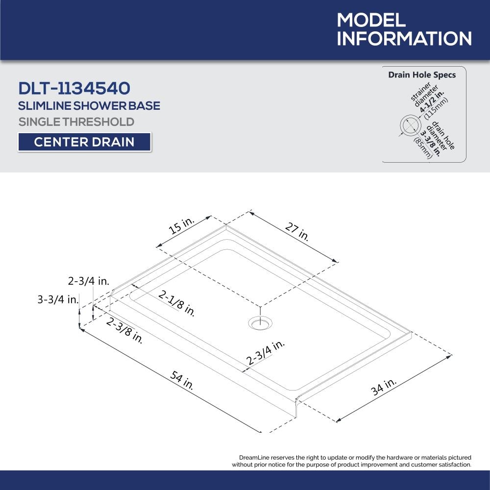 DreamLine DLT-1134540-22 Shower-Floors - View #3