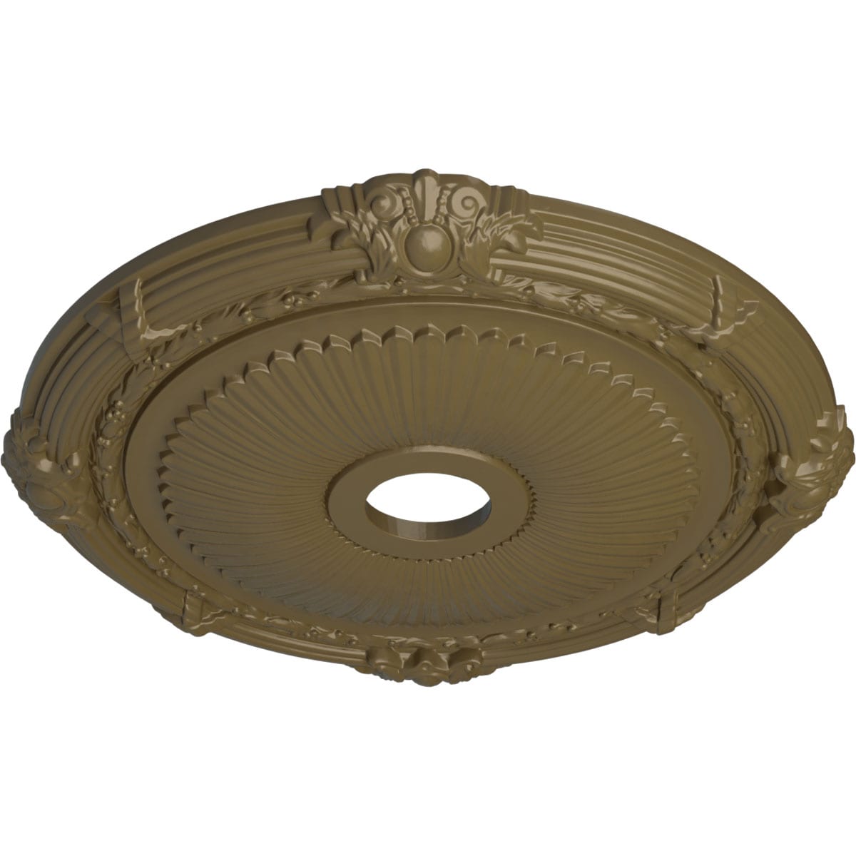 Ekena Millwork CM27HEMMF Ceiling-Medallions - View #2