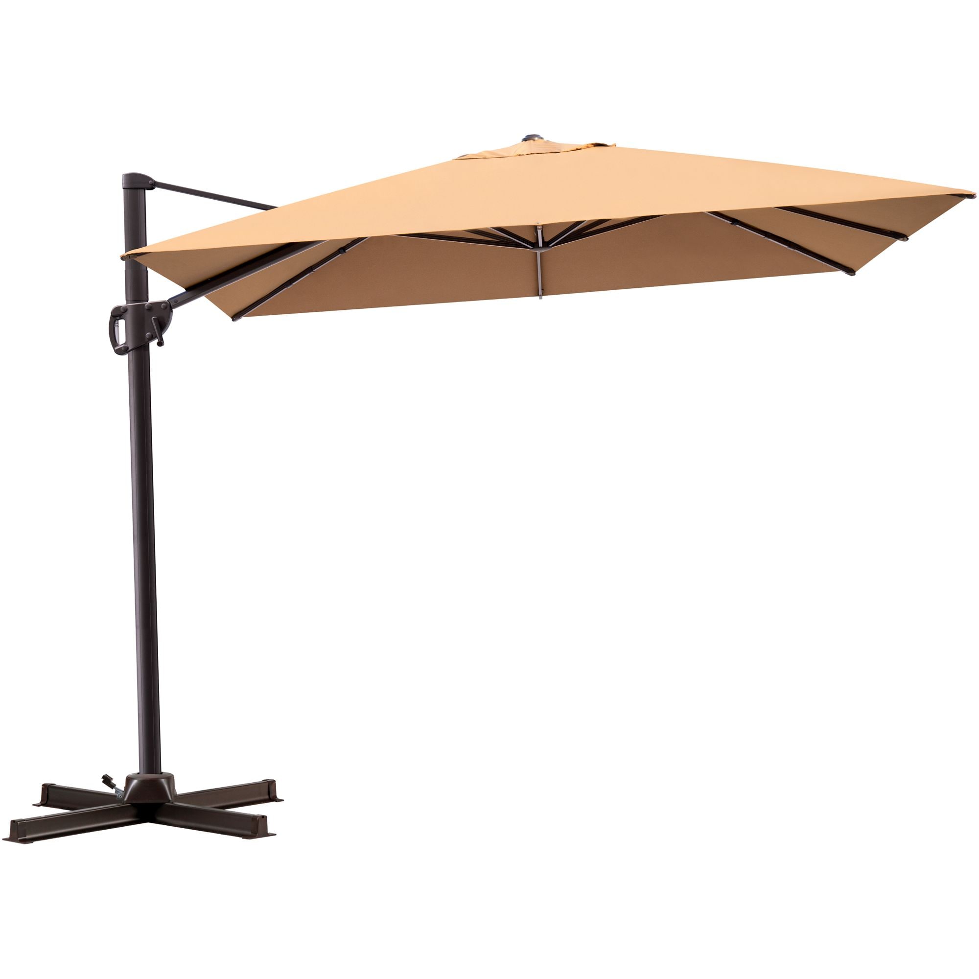 Pellebant 11-ft Steel Rectangular Cantilever Patio Umbrella in the ...