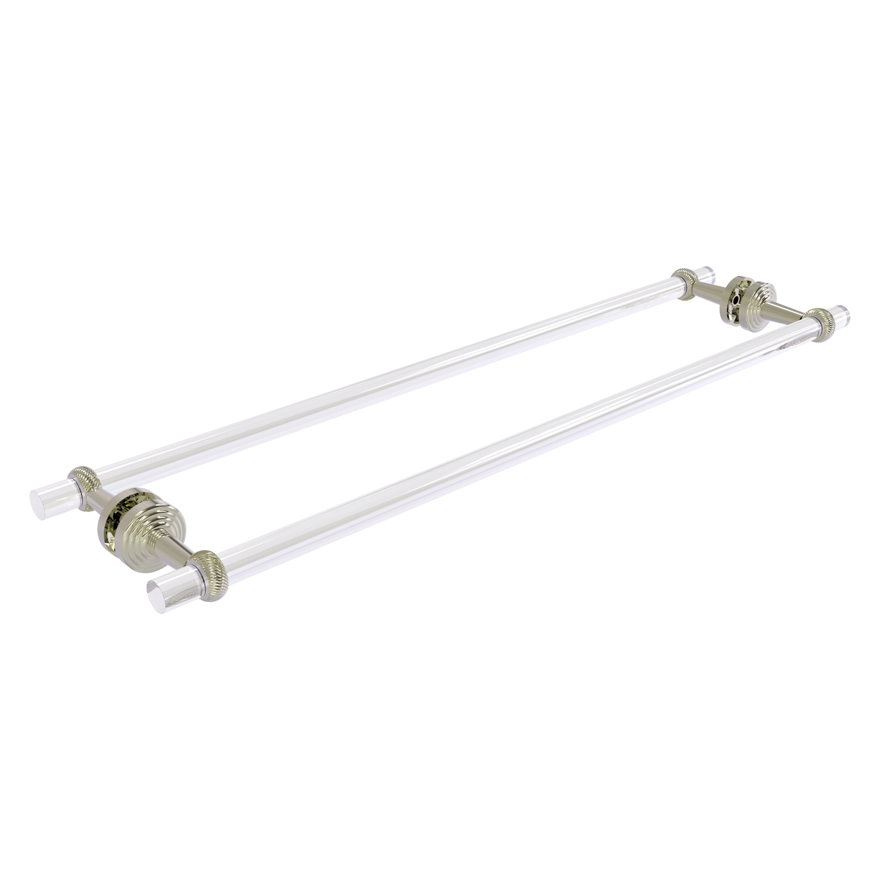 Allied Brass PB-41T-BB-30-PNI Pacific Beach 30-in double Polished Nickel Wall mount Double Towel Bar