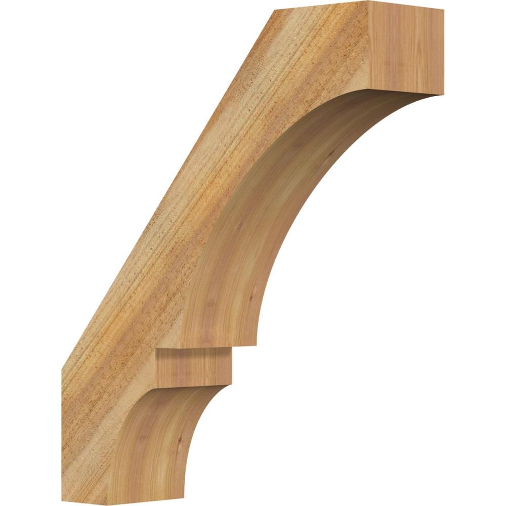 Ekena Millwork BRC06X22X26BOA00RWR 6-in x 22-in x 26-in Western Red Cedar Unfinished Wood Balboa Rough Sawn Knee Brace