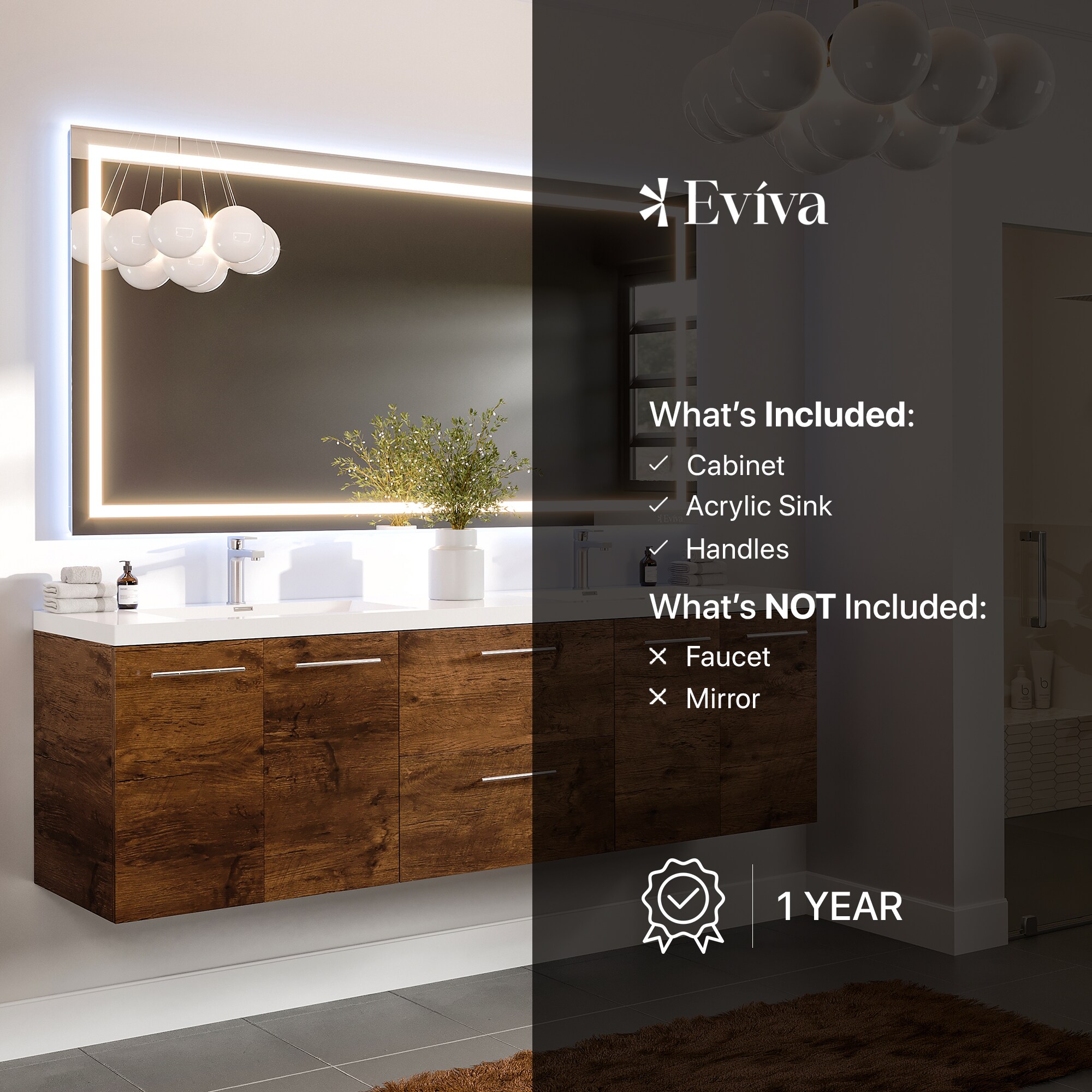 Eviva EVVN404-72RSWD Bath-Vanity-Combo - View #7
