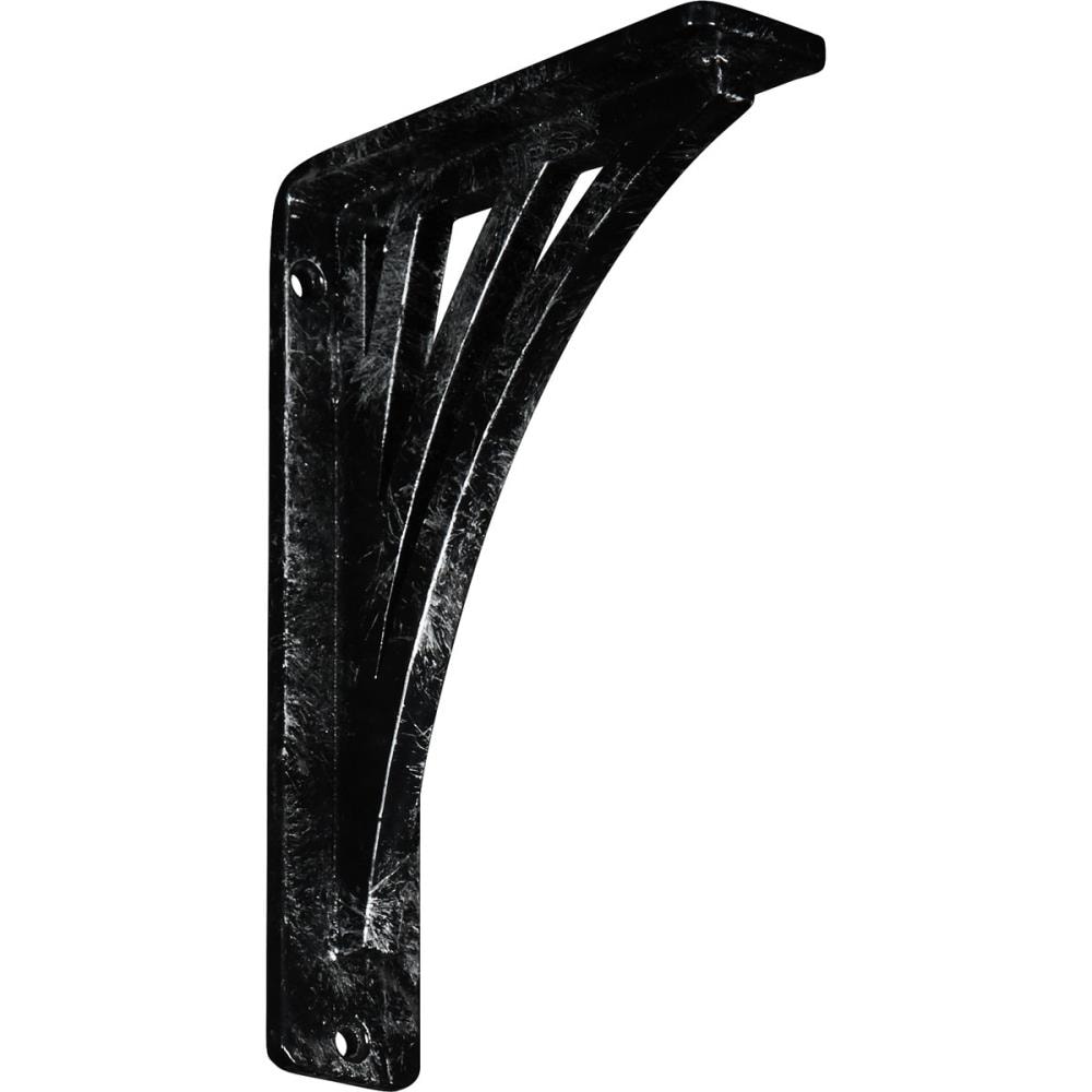 Ekena Millwork BKTM01X05X08SNEASV Nevio 5.5-in x 1.5-in x 8-in Gray Wrought iron Mounting bracket