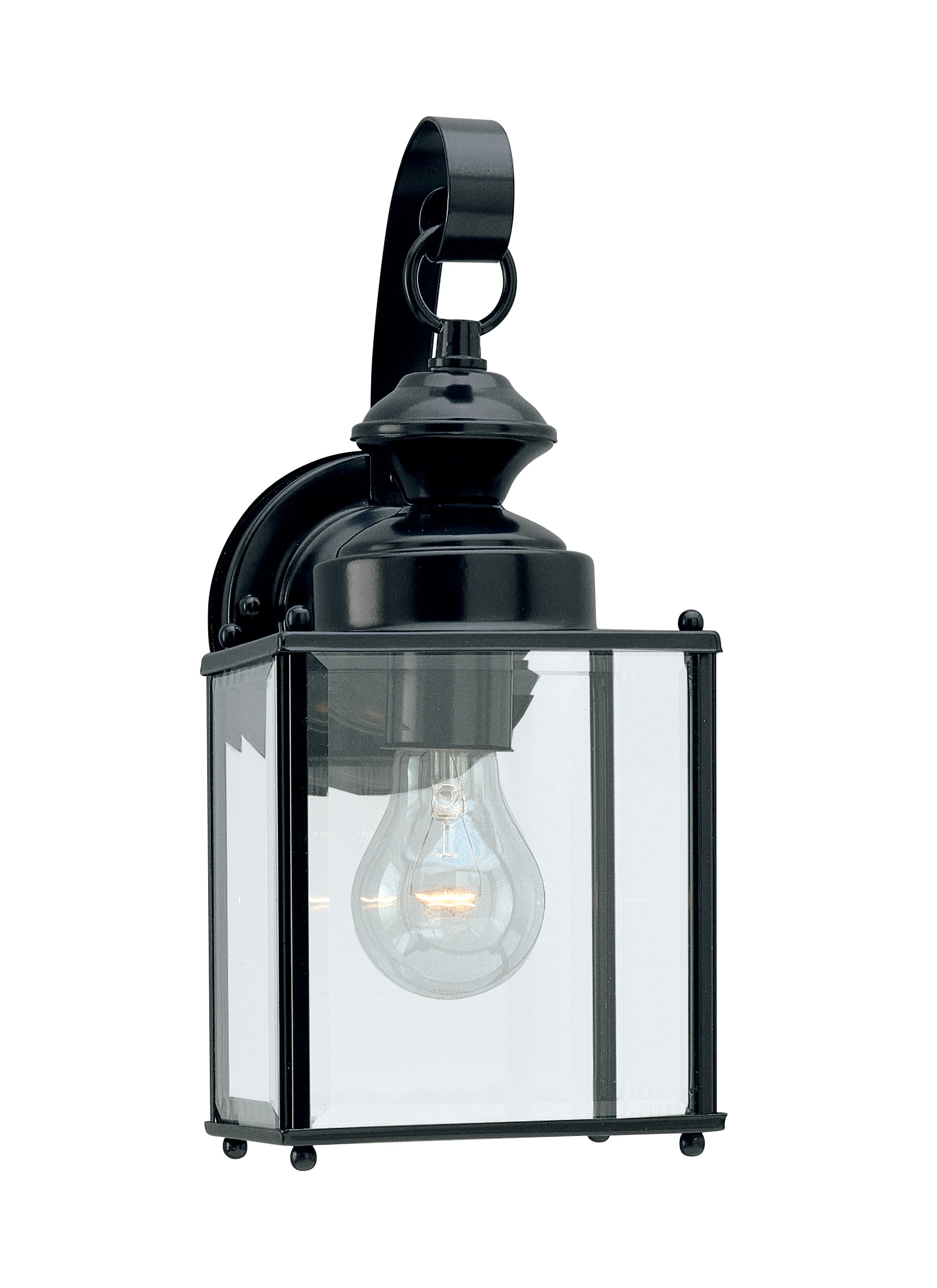 Generation Lighting 8457-12 Jamestowne 1 -Light 12.5-in H Black Hardwired Outdoor Wall Light