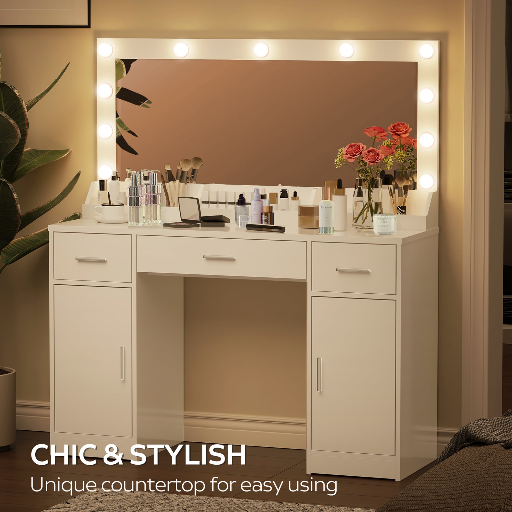 SINOFURN SYD250019WT Bedroom-Vanities - View #8
