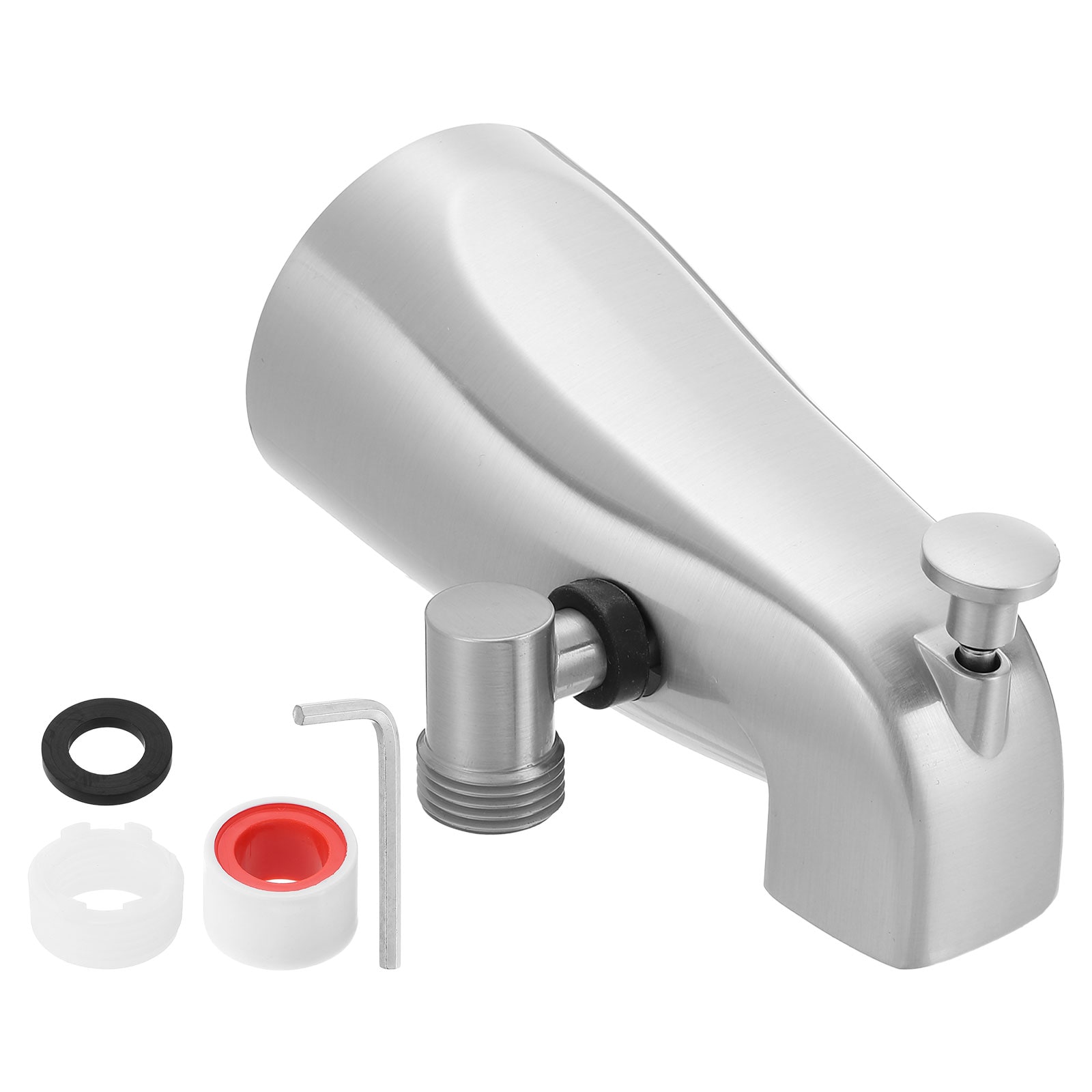 Unique Bargains - Slip on Tub Spout Bath Slip-On Tub Spout Zinc Alloy Bathtub Faucet with Pull-Up...