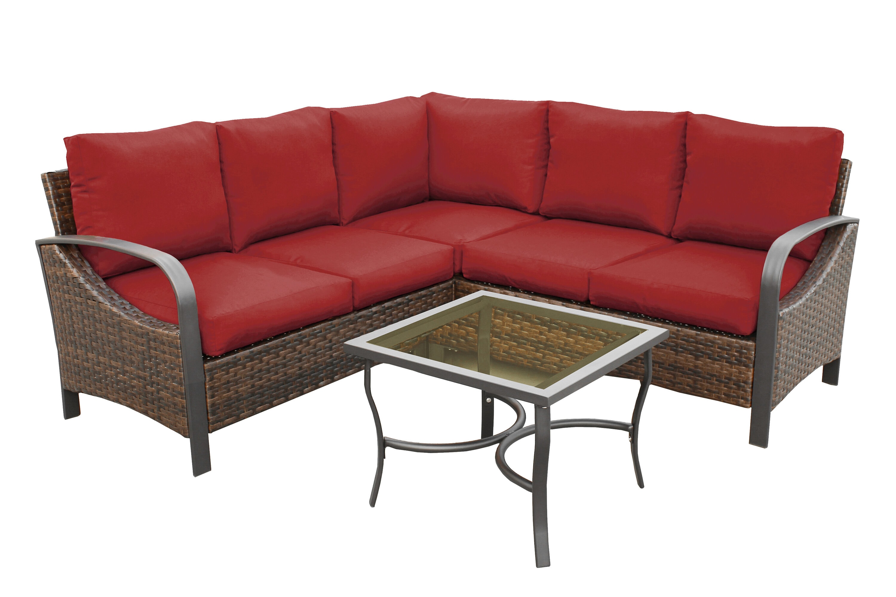 Leisure Made 490045-RED Patio-Sofas-Daybeds - View #6