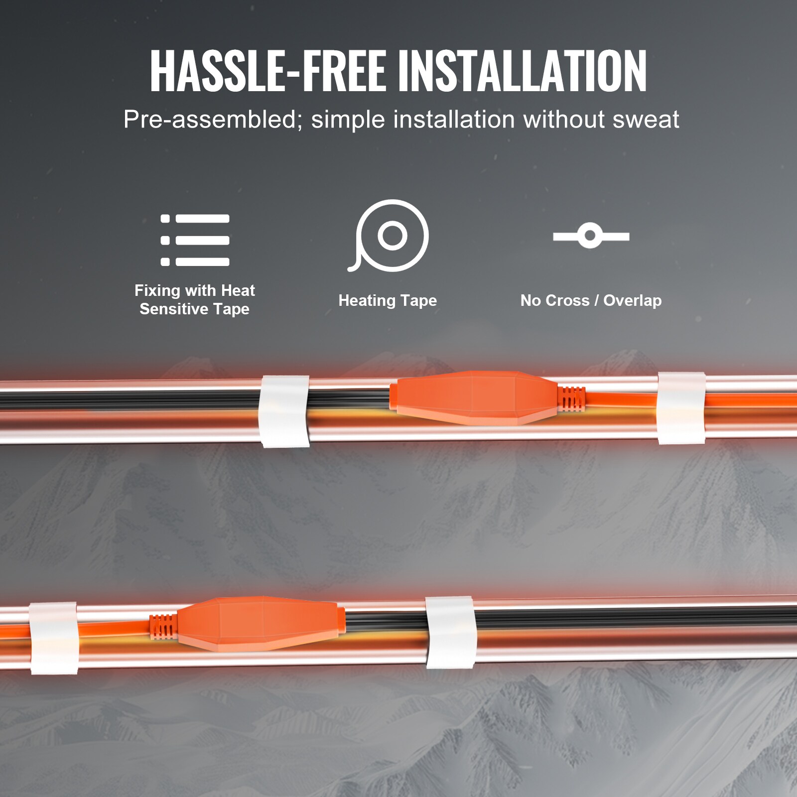 VEVOR SCHGLGWQGDJR05862V1 Tubular-Pipe-Wrap - View #6