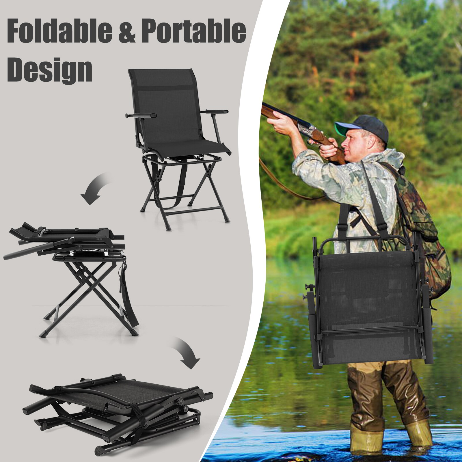 LIVIZA DOG70412BK Beach-Camping-Chairs - View #6