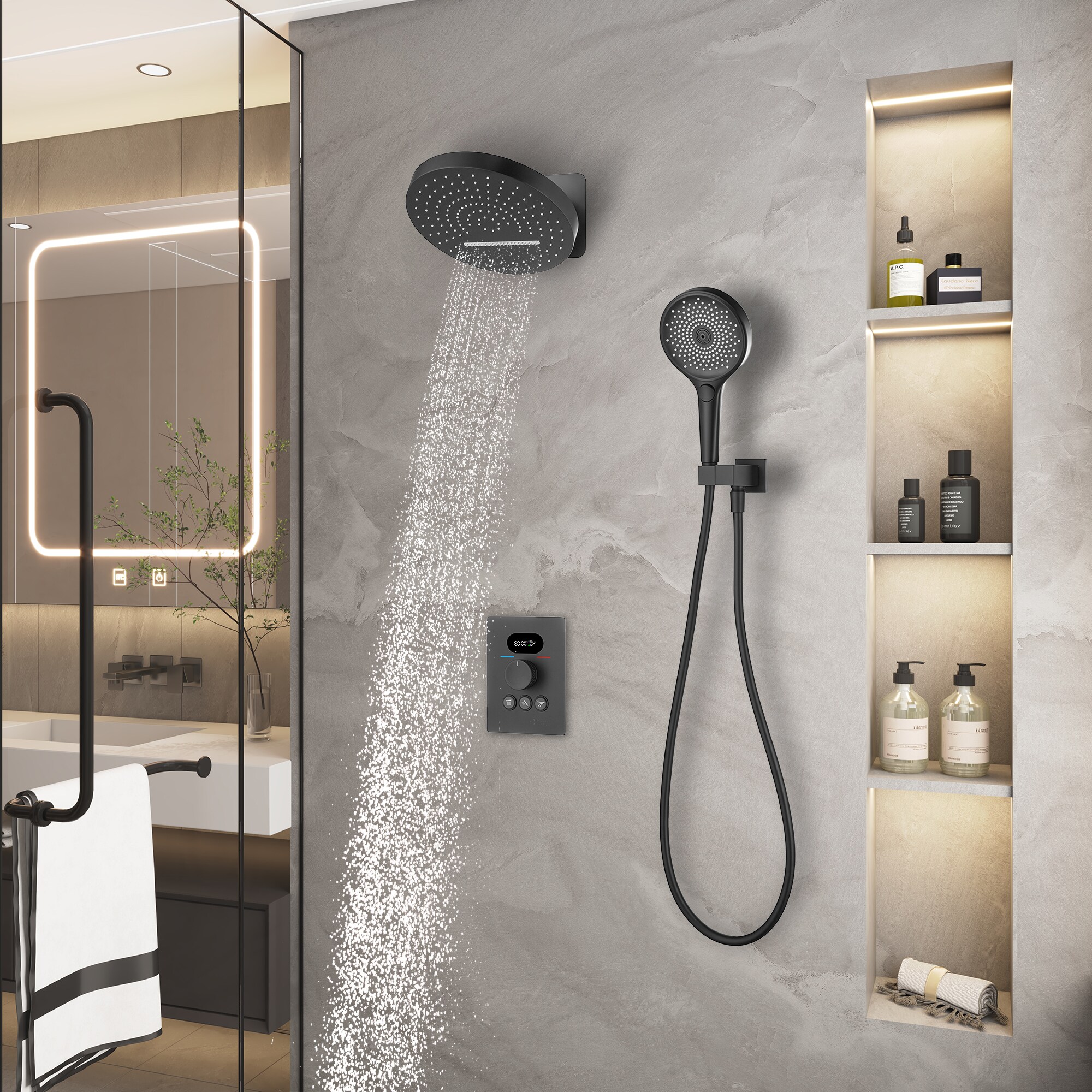 LUCKY ONE MD-RB1235 Showerhead-Bar-Panels - View #4