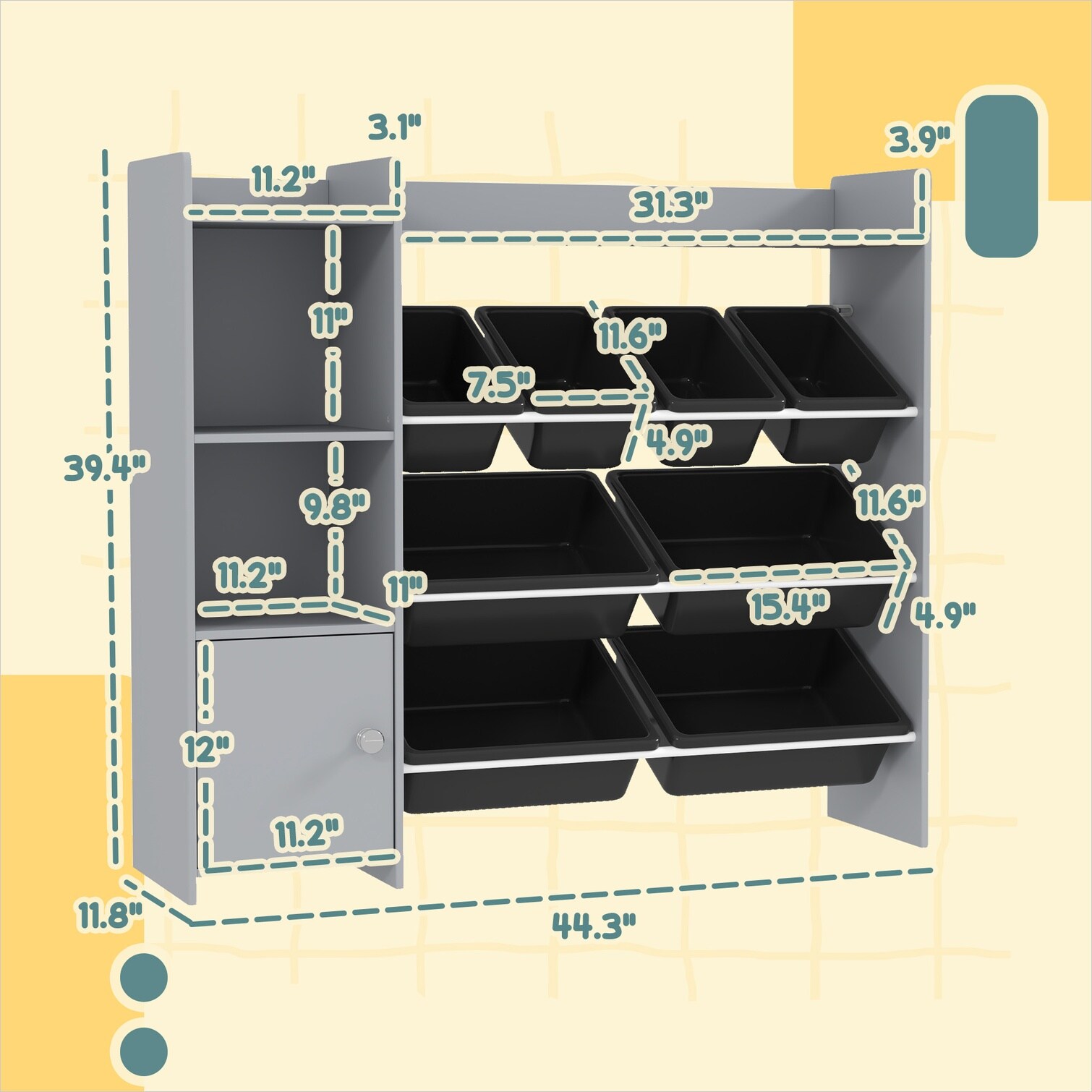 BBabe V224EV1J5MMN Toy-Boxes - View #3