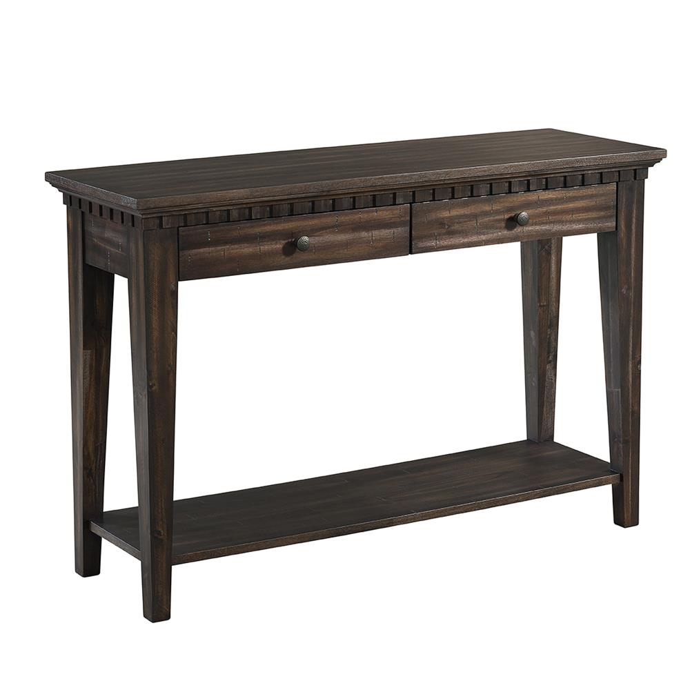 Picket House Furnishings Steele Rustic Smokey Walnut Console Table at ...