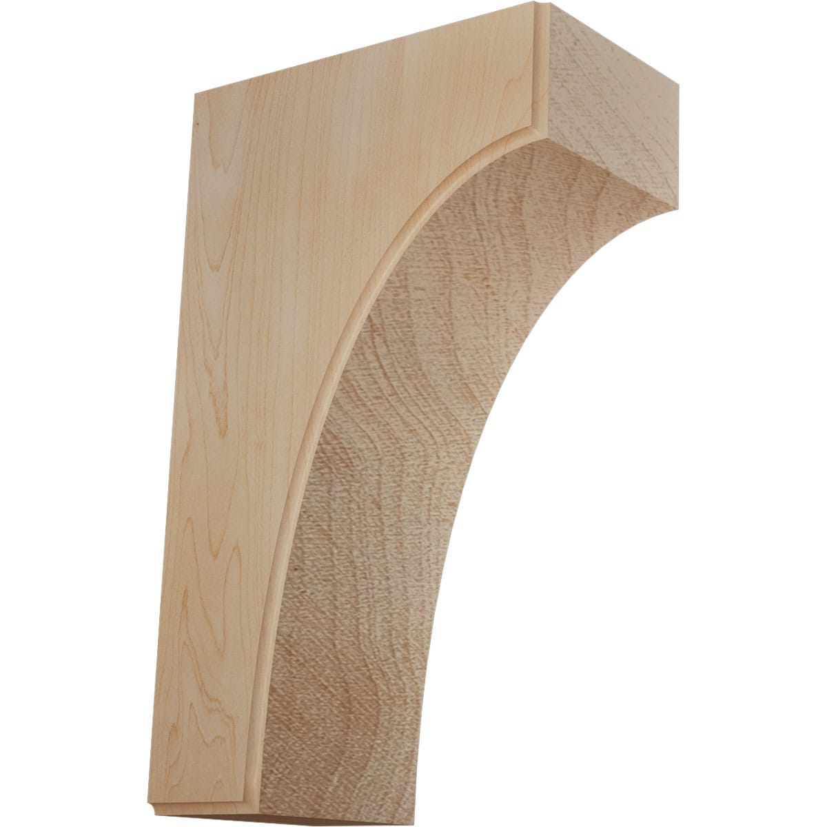 Ekena Millwork BKTW05X06X10CVMA Clarksville 5-1/4-in x 6-in x 10-in Maple Wood Standard Bracket