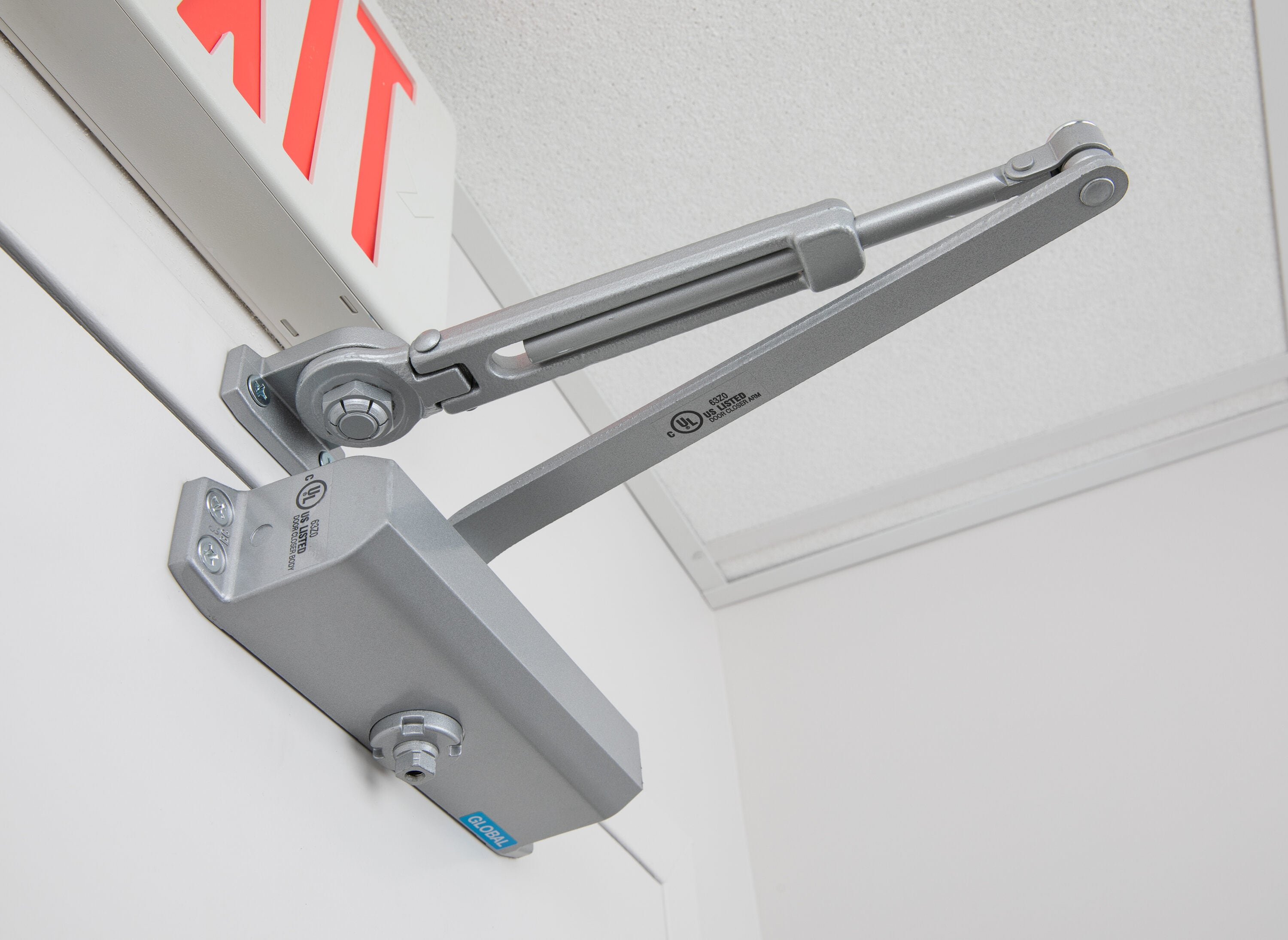 Global Door Controls Grade 3 Aluminum Commercial Door Closer TC2203-HO ...