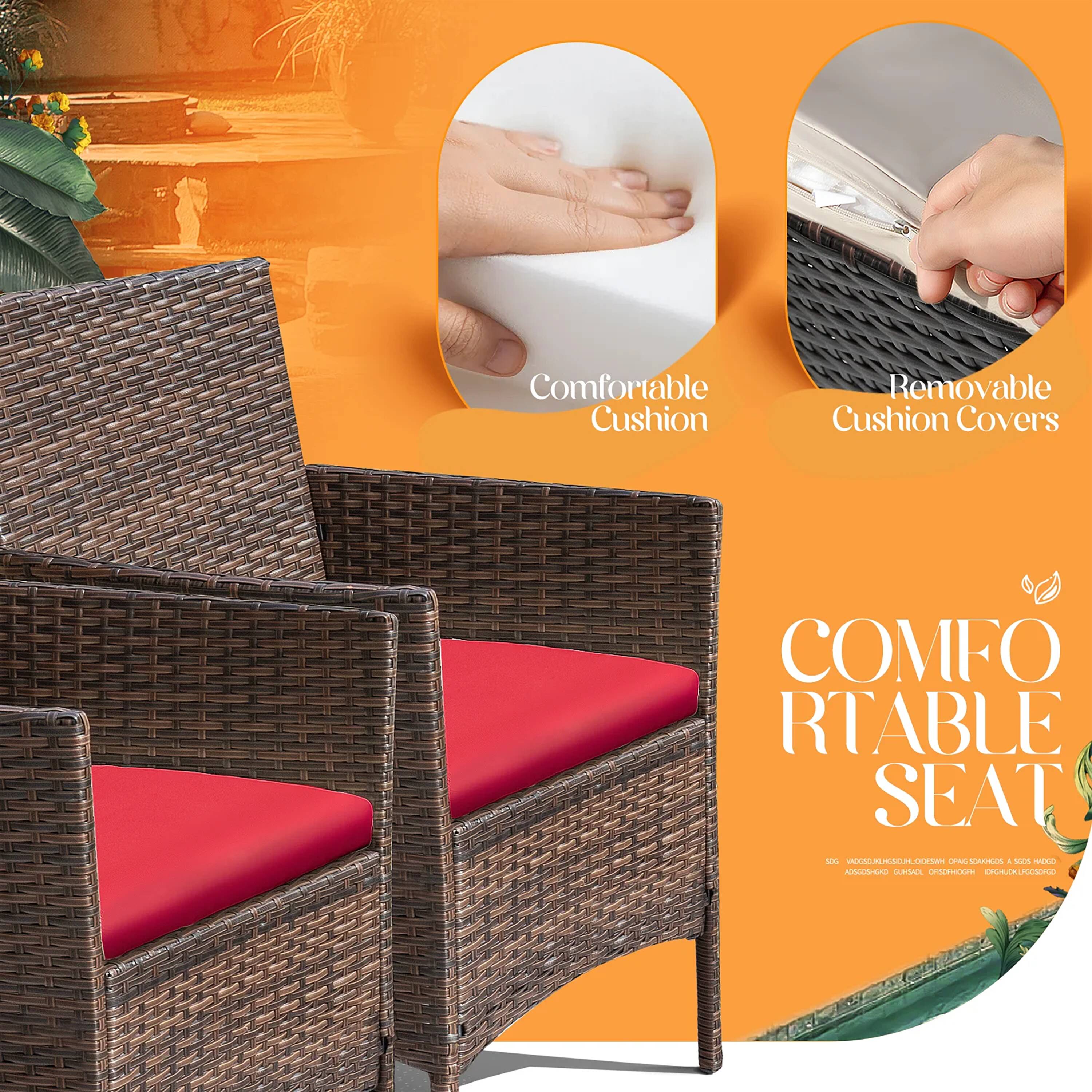 Vineego LS-LCRF834M18 Patio-Conversation-Sets - View #4