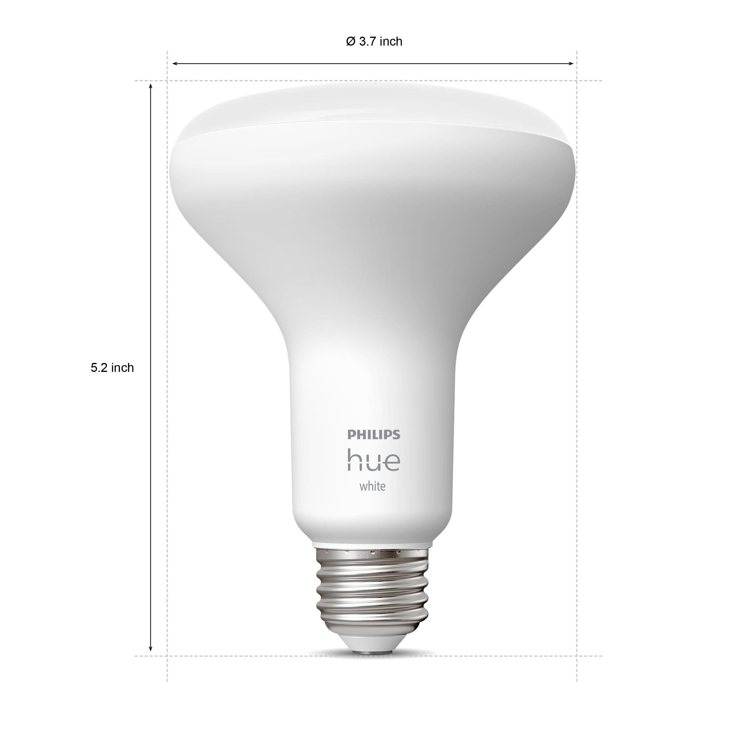 Philips Hue 65-Watt EQ BR30 Soft White E26 Dimmable Smart LED Light Bulb (2-Pack) in the General Purpose Light Bulbs department Lowes.com