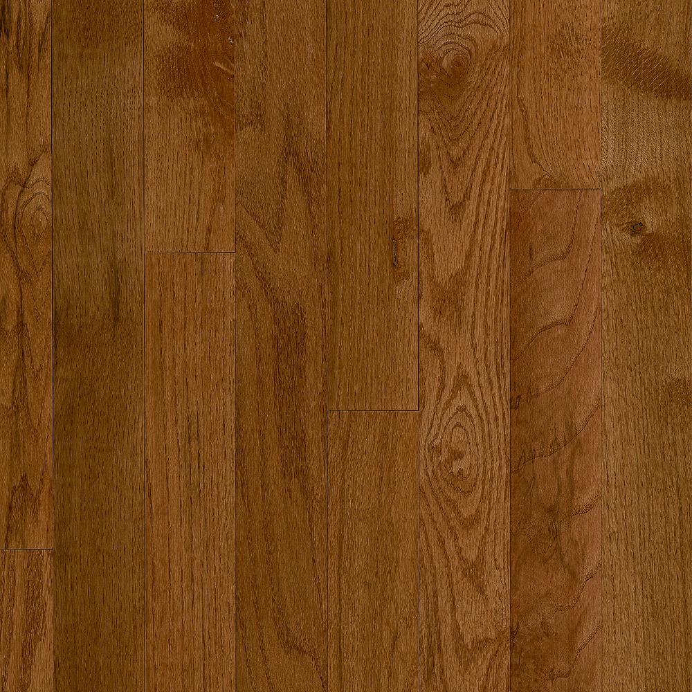 Frisco Gunstock Oak 3-1/4-in W x 3/4-in T x Varying Length Smooth/Traditional Solid Hardwood Flooring (22-sq ft) in Brown | - Bruce CB9321