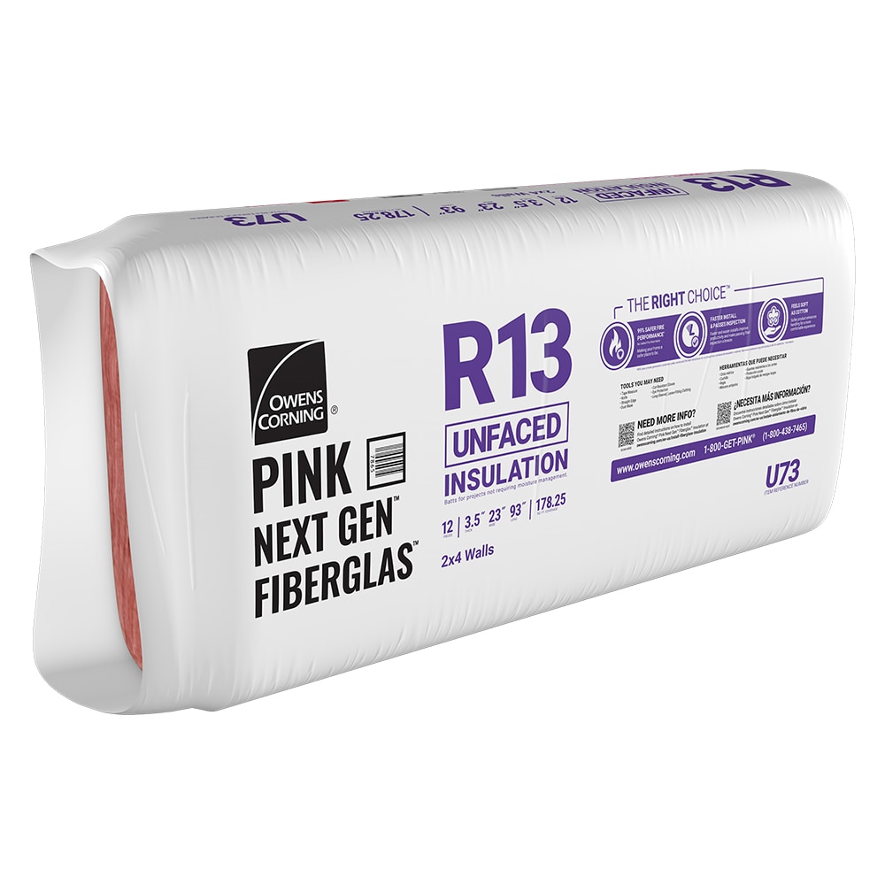 UltraTouch R- 13 Attic Wall 77.52-sq ft Unfaced Recycled Denim Batt  Insulation in the Batt Insulation department at