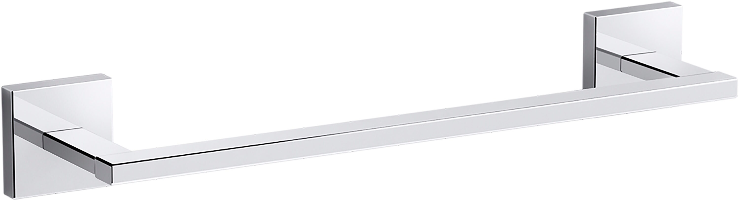 KOHLER Square 12 in. Wall Mounted Towel Bar in Polished Chrome