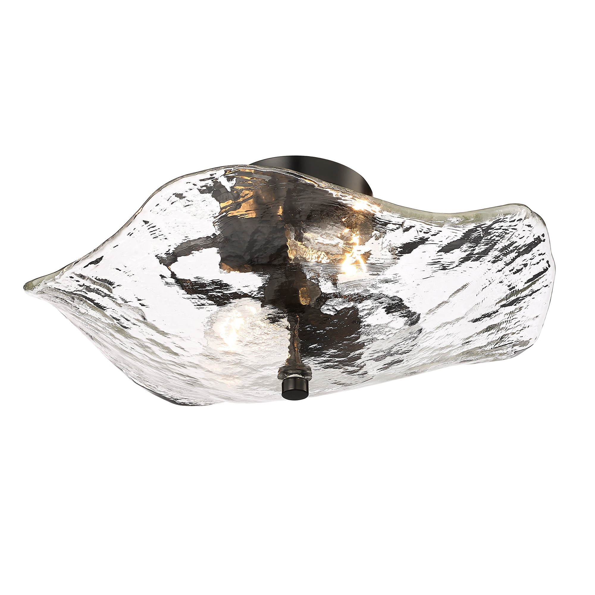 Golden Lighting 1140-SF BLK-HWG flushmounts - View #3