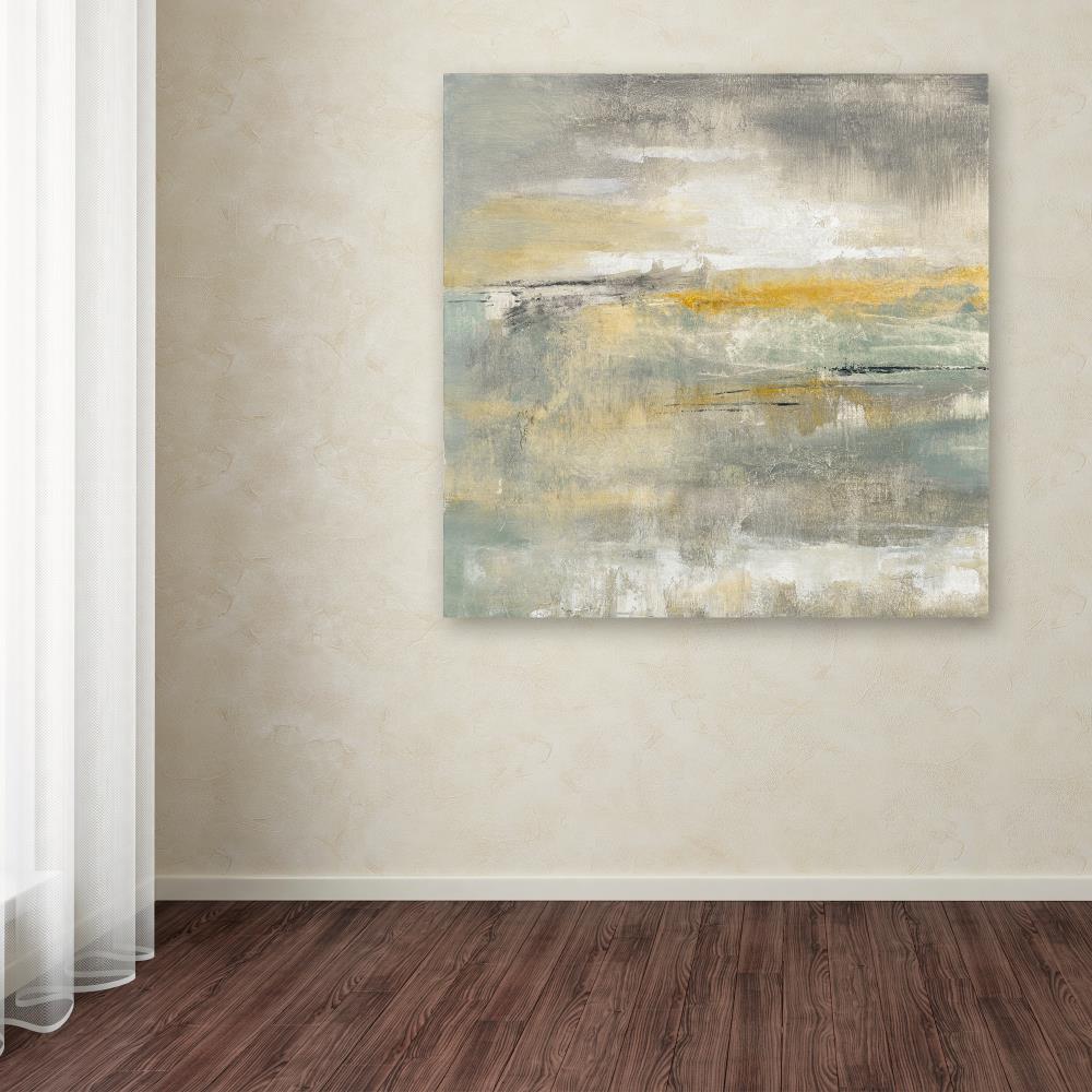 Trademark Fine Art Framed 35-in H x 35-in W Abstract Print on Canvas at ...