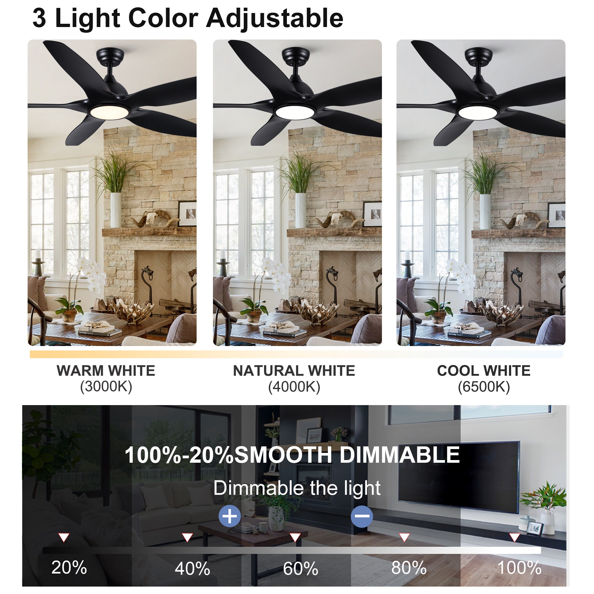 Sevenine 60LS3P1015ABK5 Ceiling-Fans - View #6