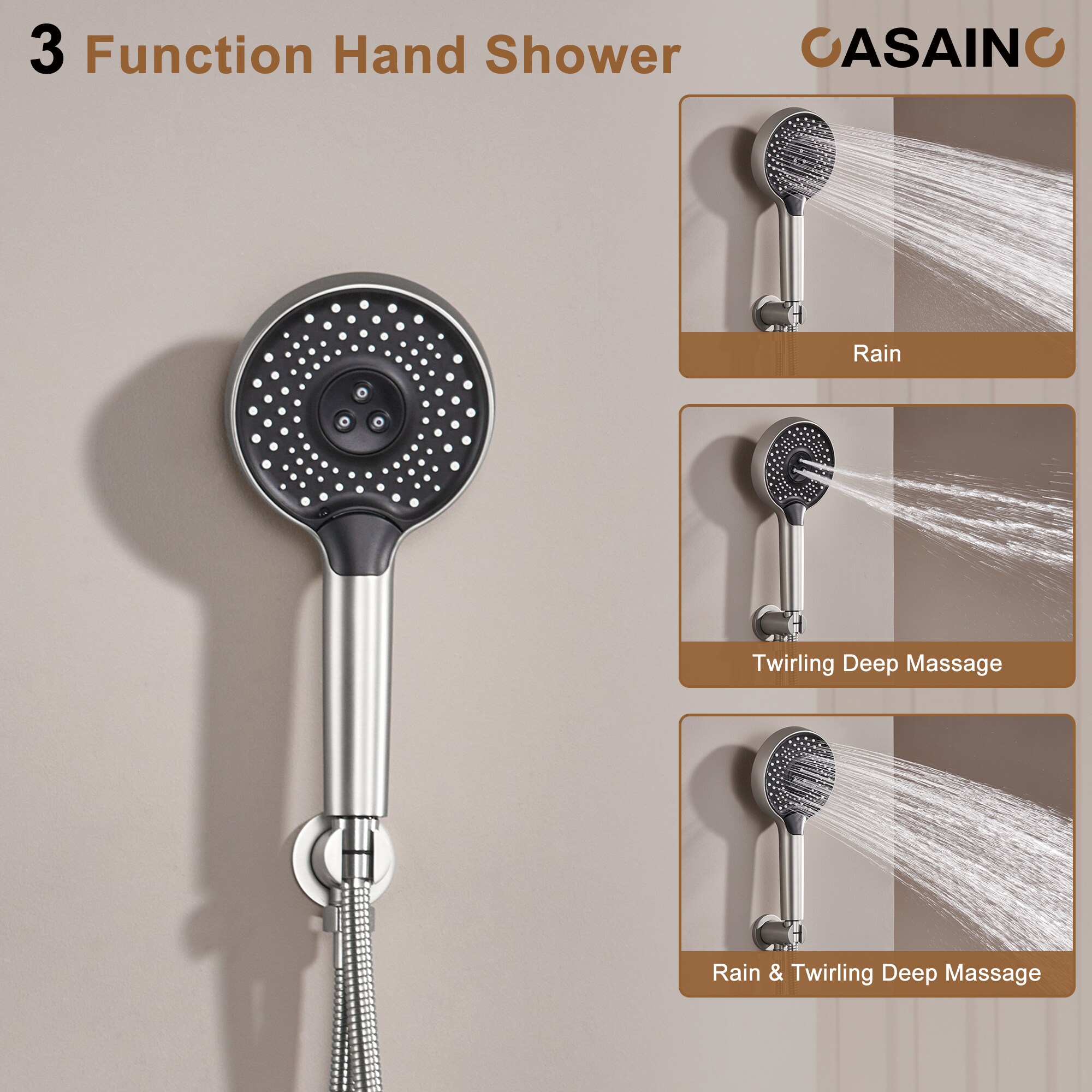 CASAINC TC01-VB Showerhead-Bar-Panels - View #3