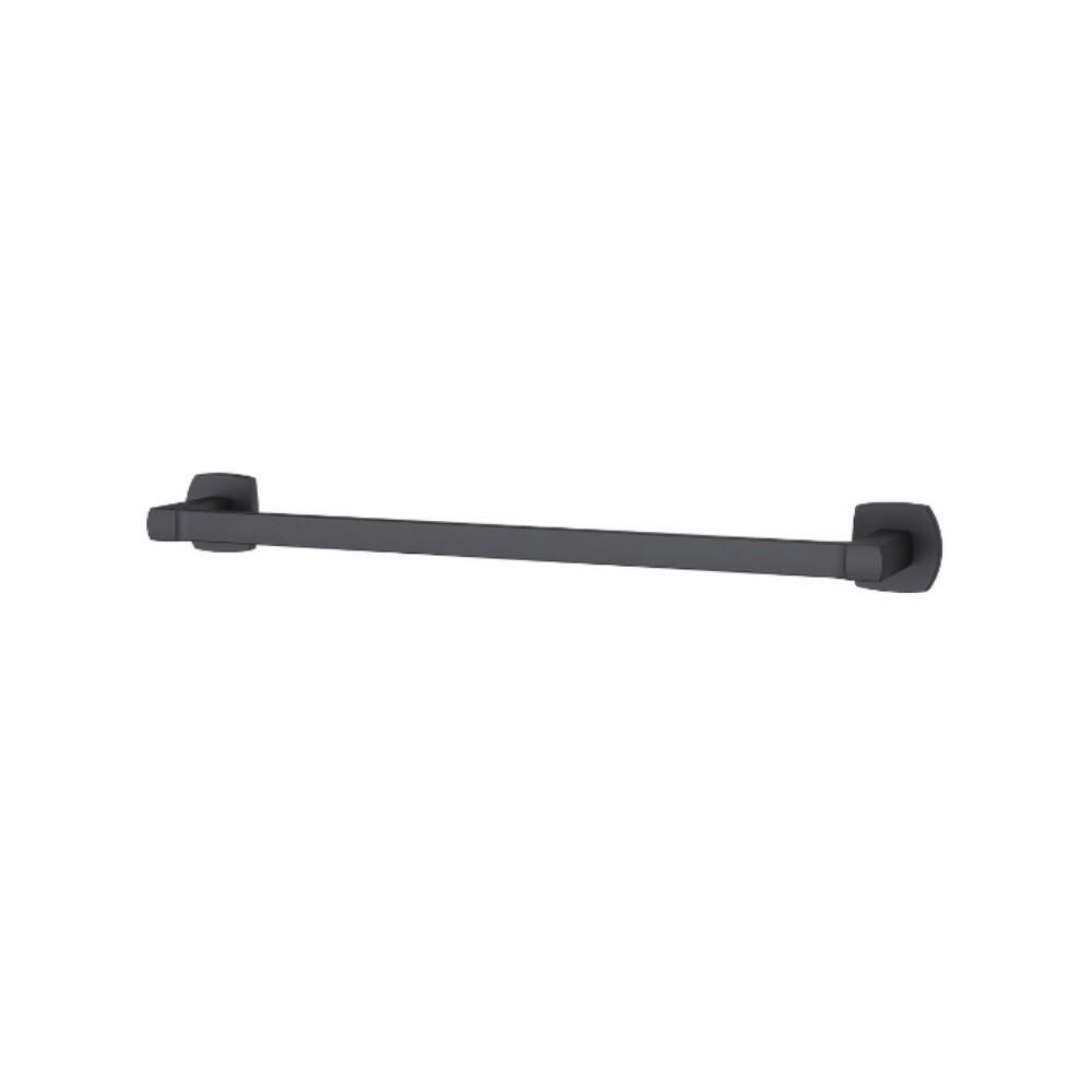 Pfister Deckard 18-in Matte Black Wall Mount Single Towel Bar at Lowes.com