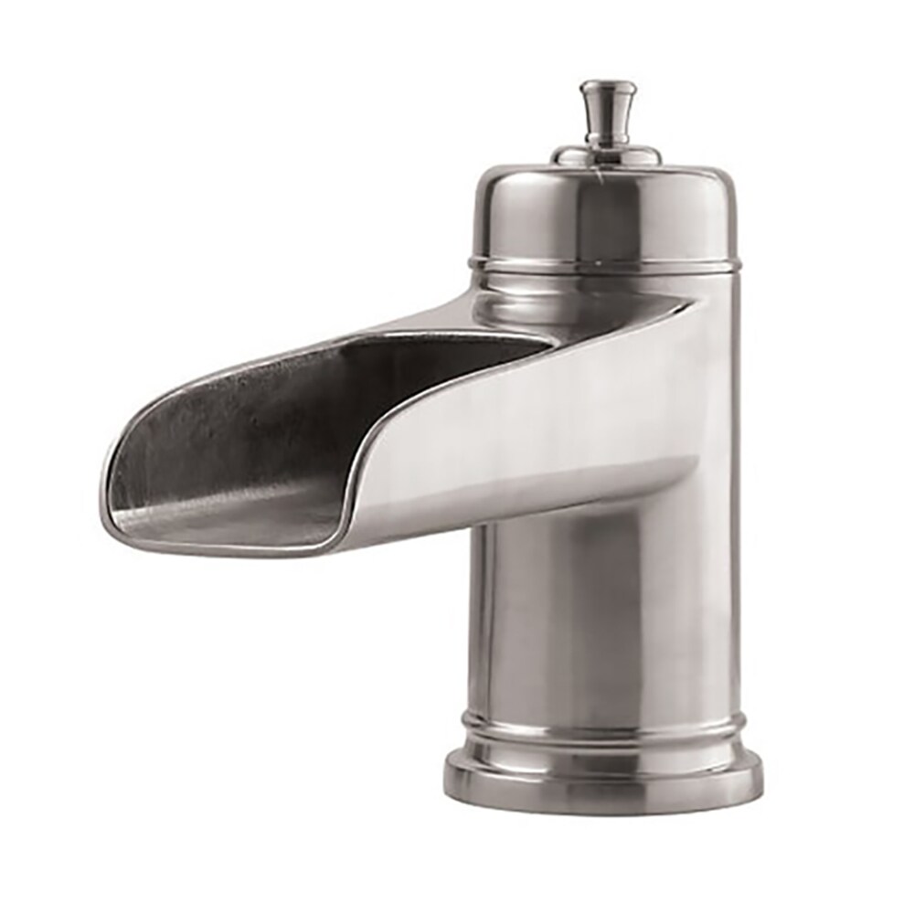 Pfister Ashfield Brushed Nickel Deck-mount Roman Low-arc Bathtub Faucet ...