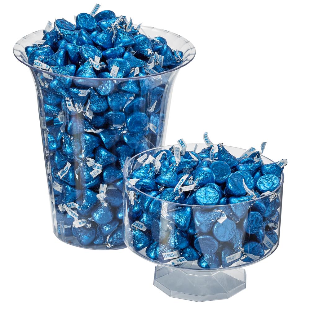 HERSHEY'S KISSES Milk Chocolates in Light Blue Foils - 66.7oz