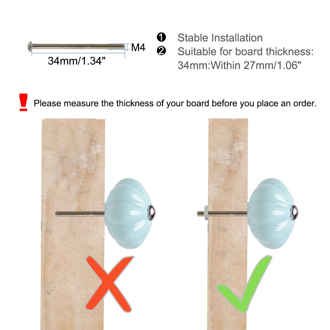 Unique Bargains S25093000UX4424 Cabinet-Knobs - Thumbnail View #2