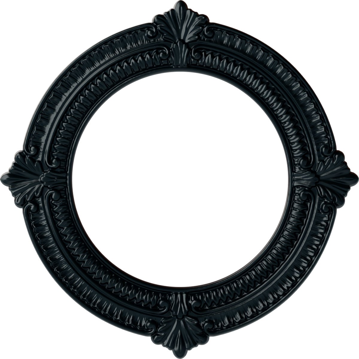 Ekena Millwork CM13BNNSF Benson 13.125-in W x 13.125-in L Painted Night Shade Polyurethane Whole Ceiling Medallion