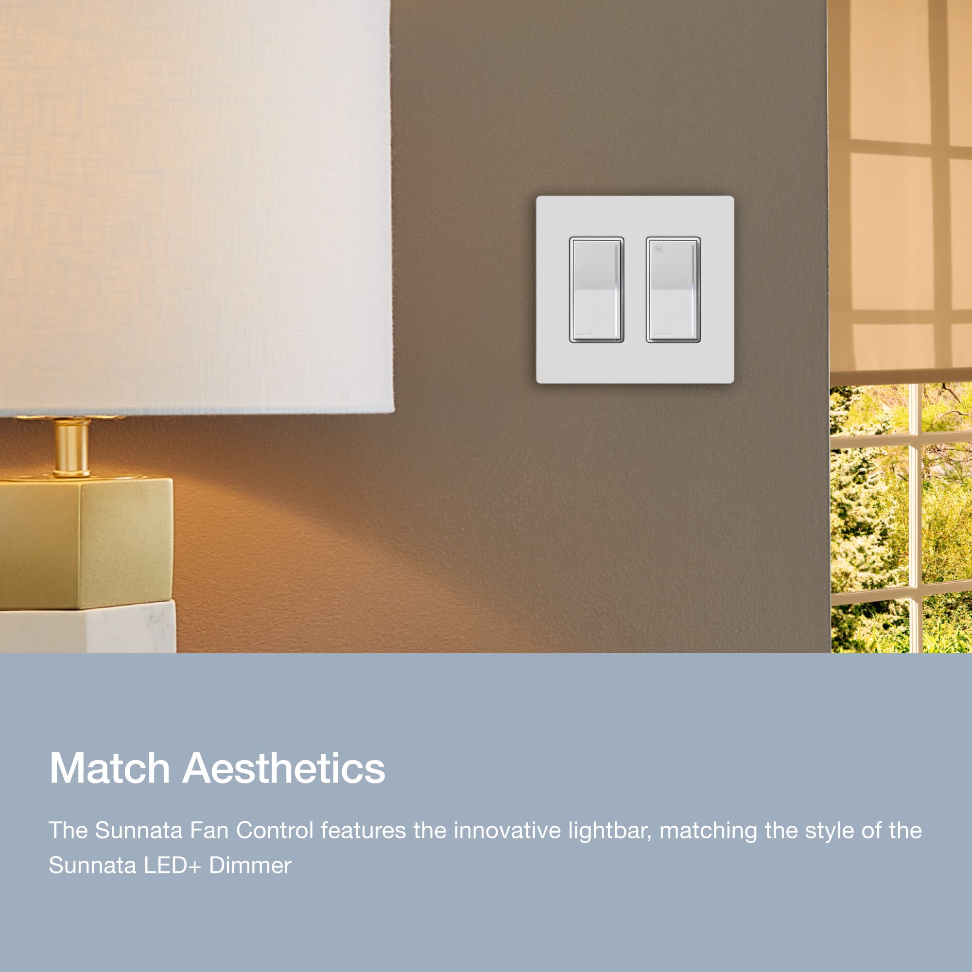 Lutron ST-FSQ-N-WH Fan-Controls - View #4