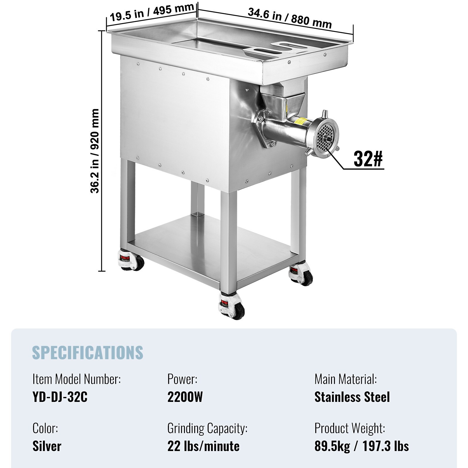 SVOPES SCSYJSDDJRJS06560V7 Meat-Grinders - View #7