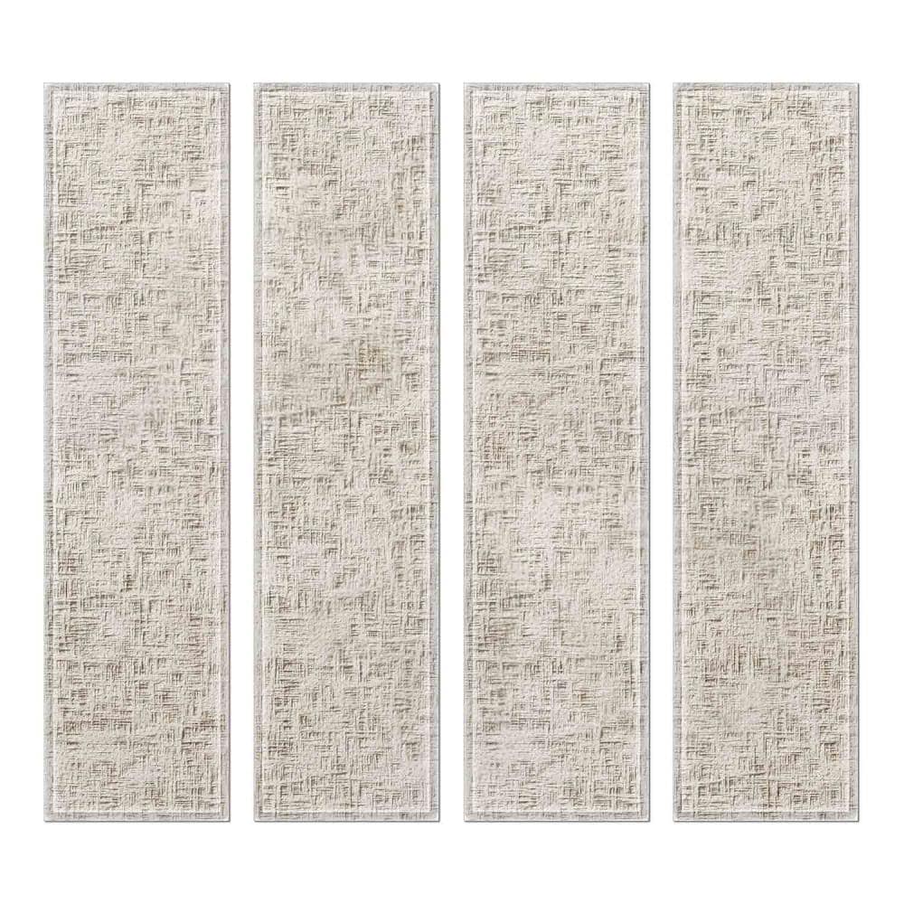 Instant Mosaic 4010102 Upscale Designs 32-Pack Multicolor 3-in x 12-in Glossy Glass Random Wall Tile