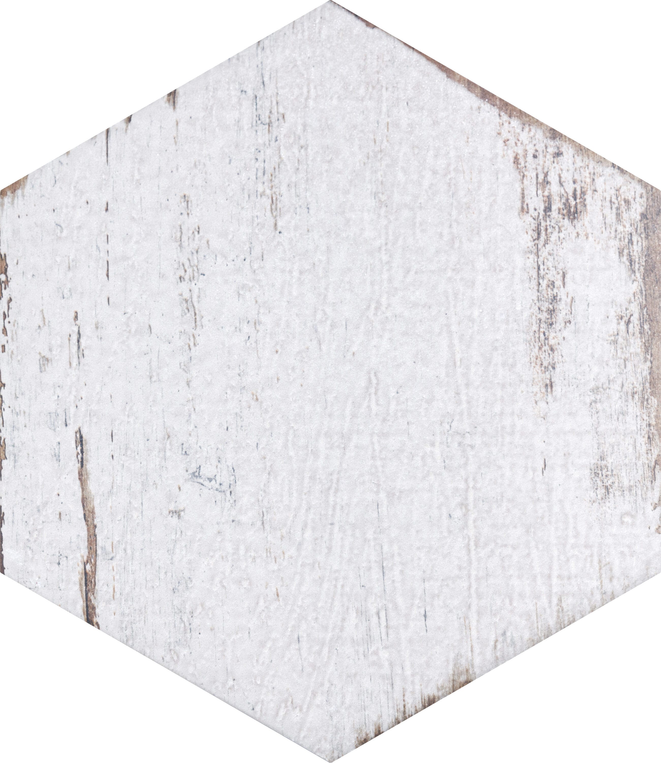 Retro Hex Blanc 7" x 8" Porcelain Hexagon Tile for Walls & Floors