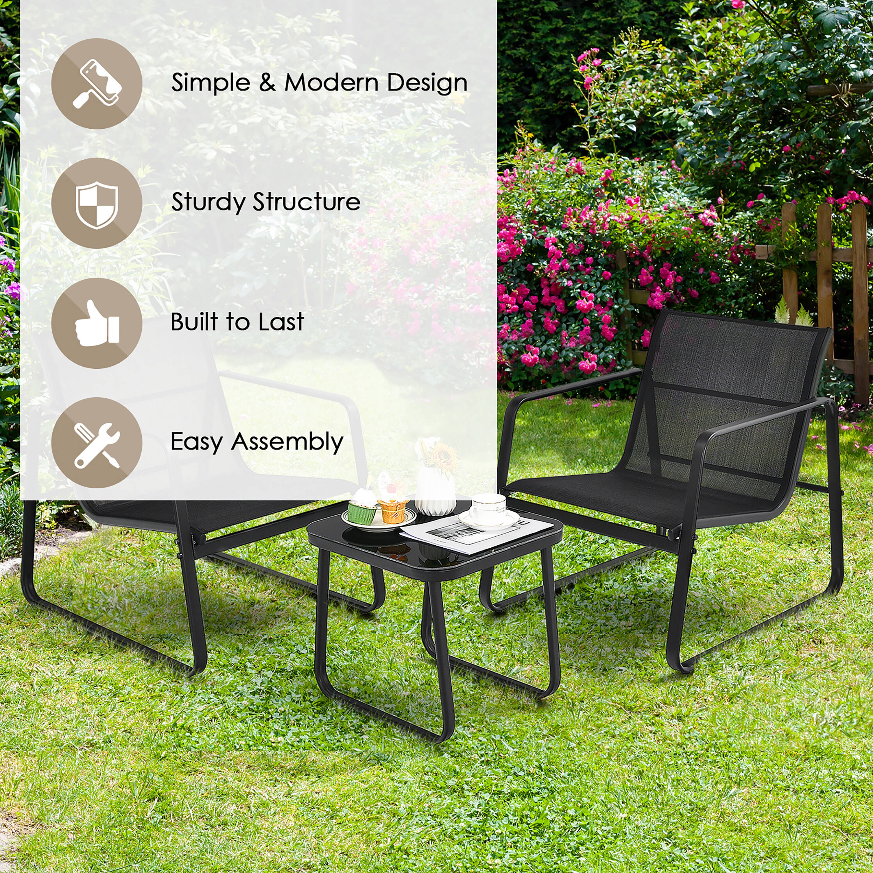 Costway NP10061BK Patio-Conversation-Sets - View #5